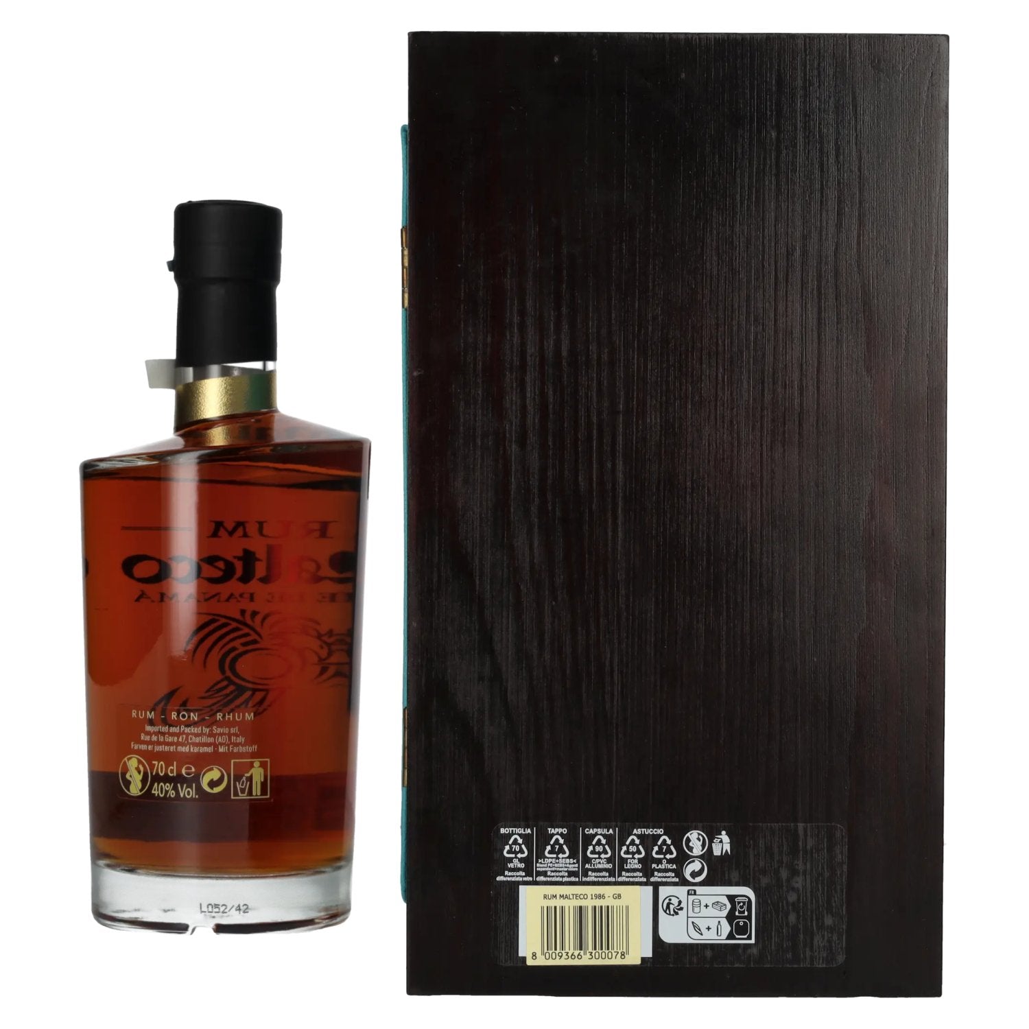 Ron Malteco SELECCIÓN 1986 40% Vol. 0,7l in Holzkiste