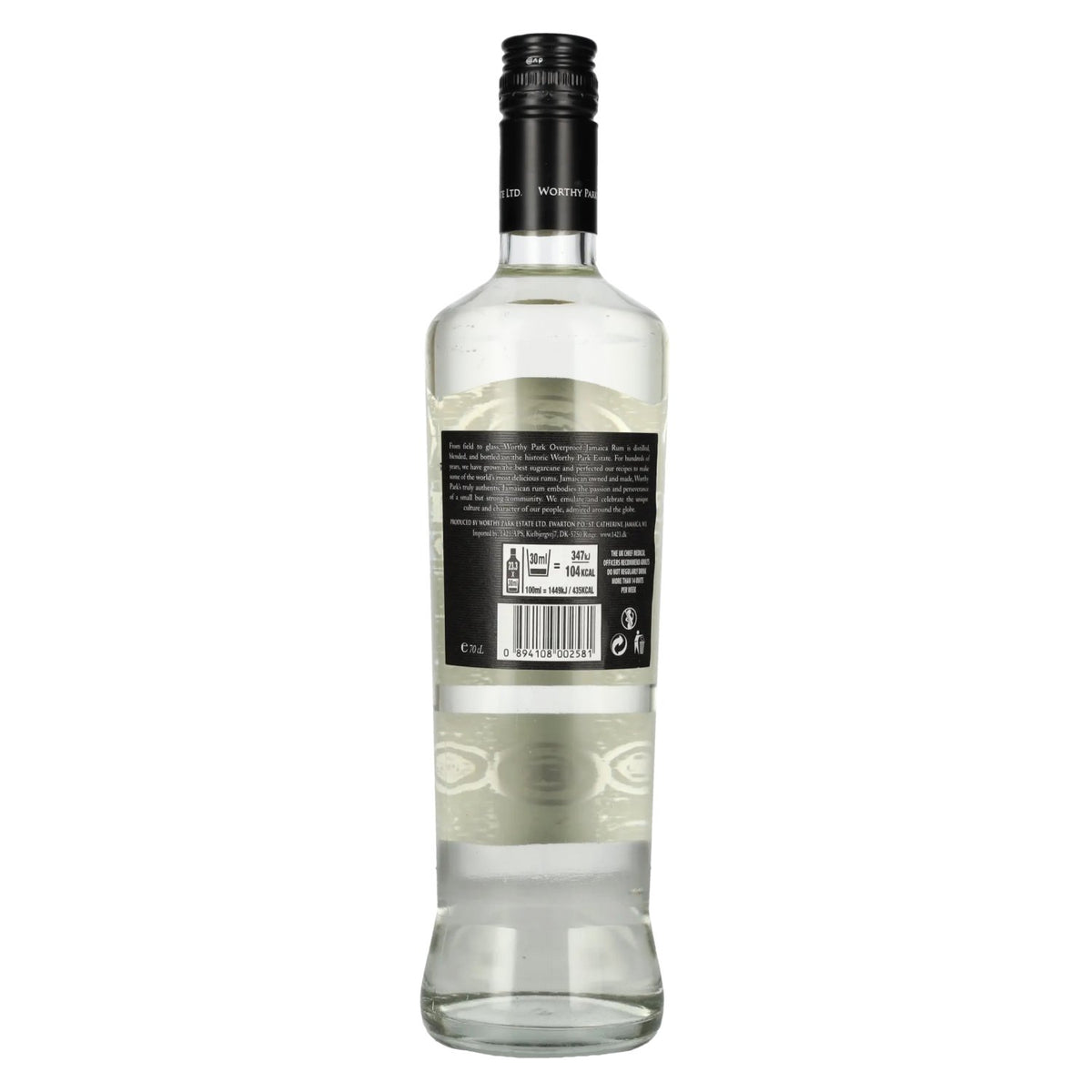 Rum-Bar Worthy Park Rum Estate Premium White Overproof Rum 63% vol. 0.7 l
