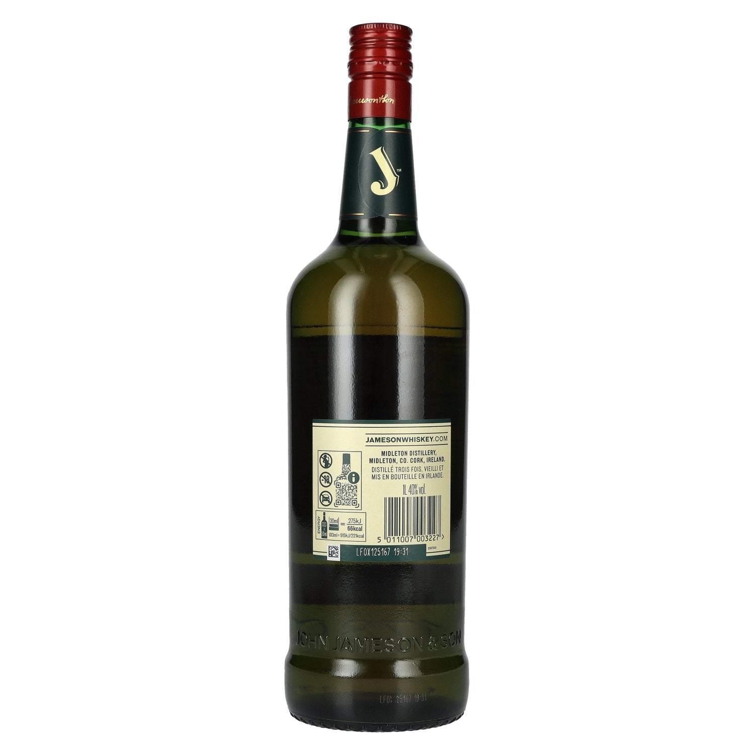 Jameson Whiskey irlandais triple distillé 40% vol. 1l
