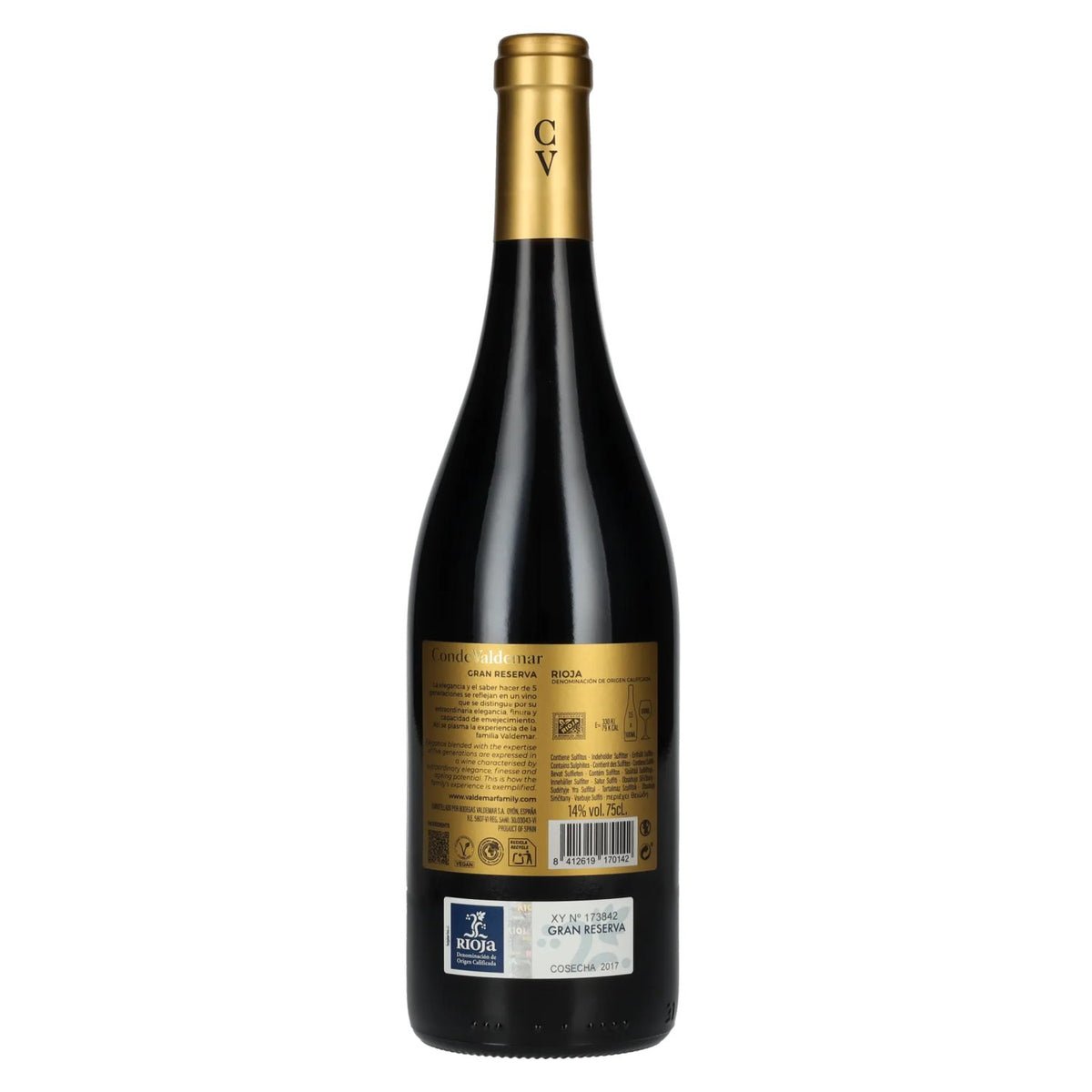 Conde Valdemar Gran Reserva Rioja DOC 2017 14% ABV 0.75 l