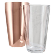 APS Boston Shaker, copper, 2-piece set with glass