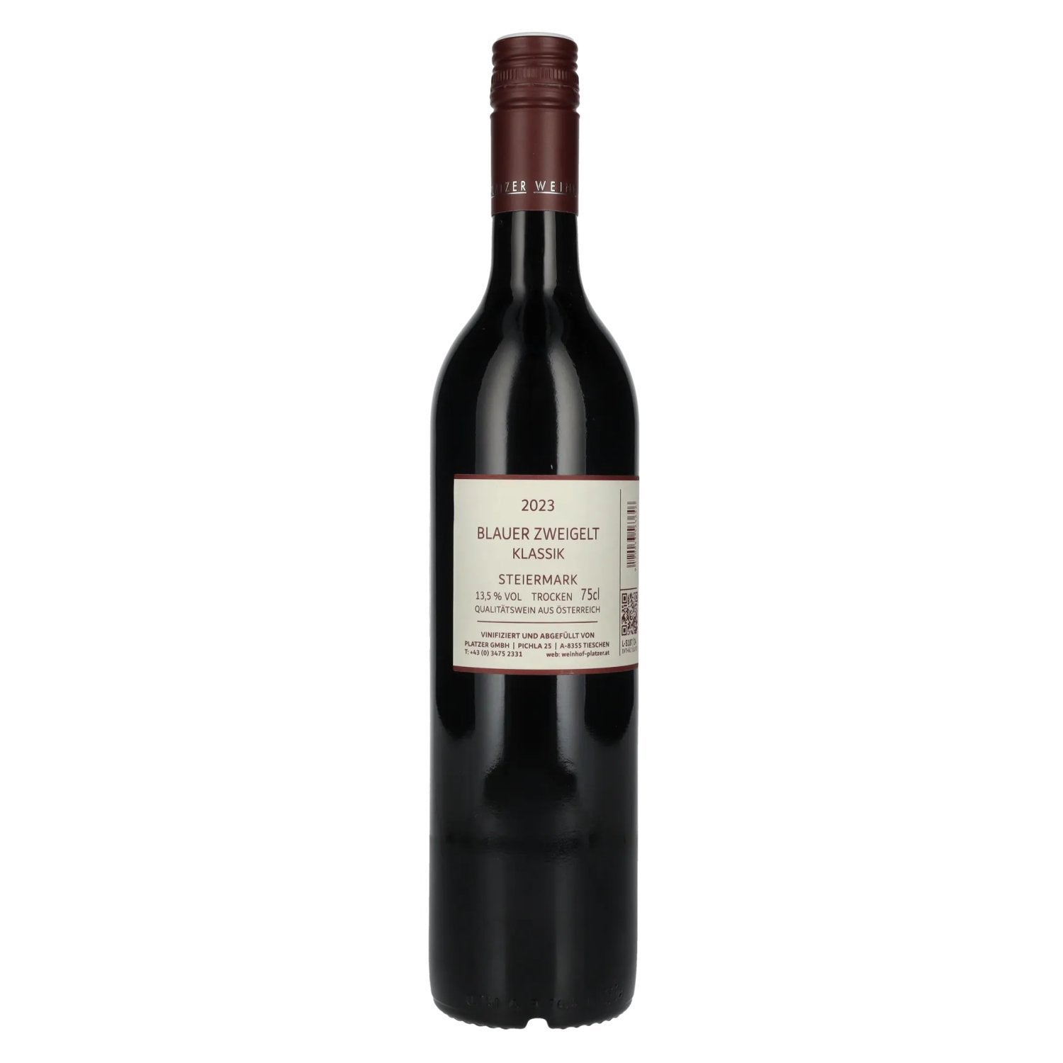 Platzer Blauer Zweigelt Klassik Styria 2023 13,5% Vol. 0,75l