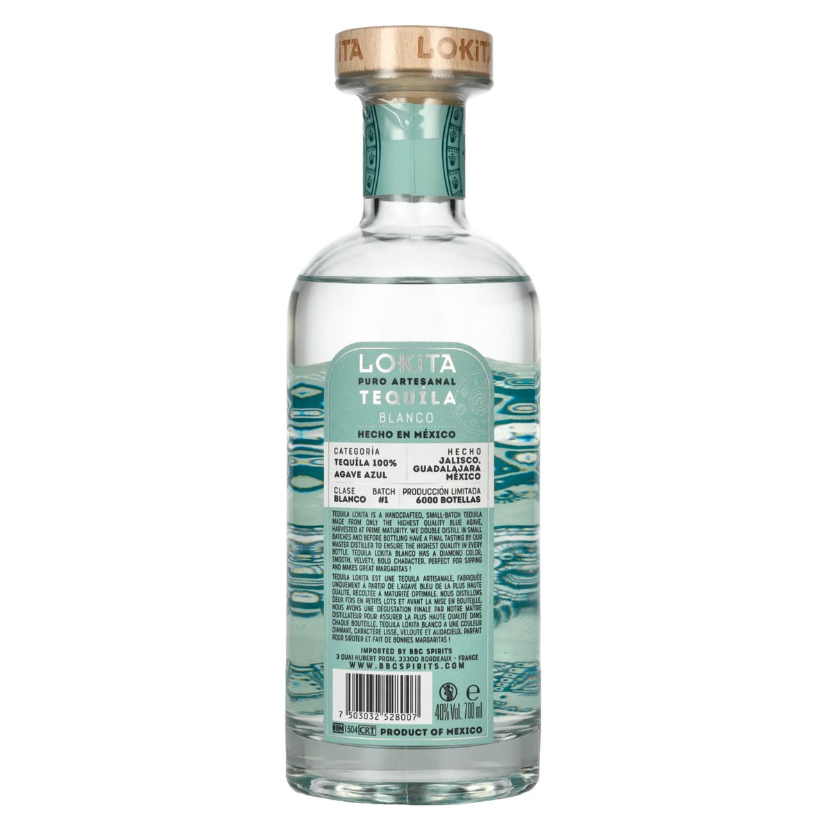 Lokita Tequila Blanco Puro Artesanal 40% Vol. 0,7l