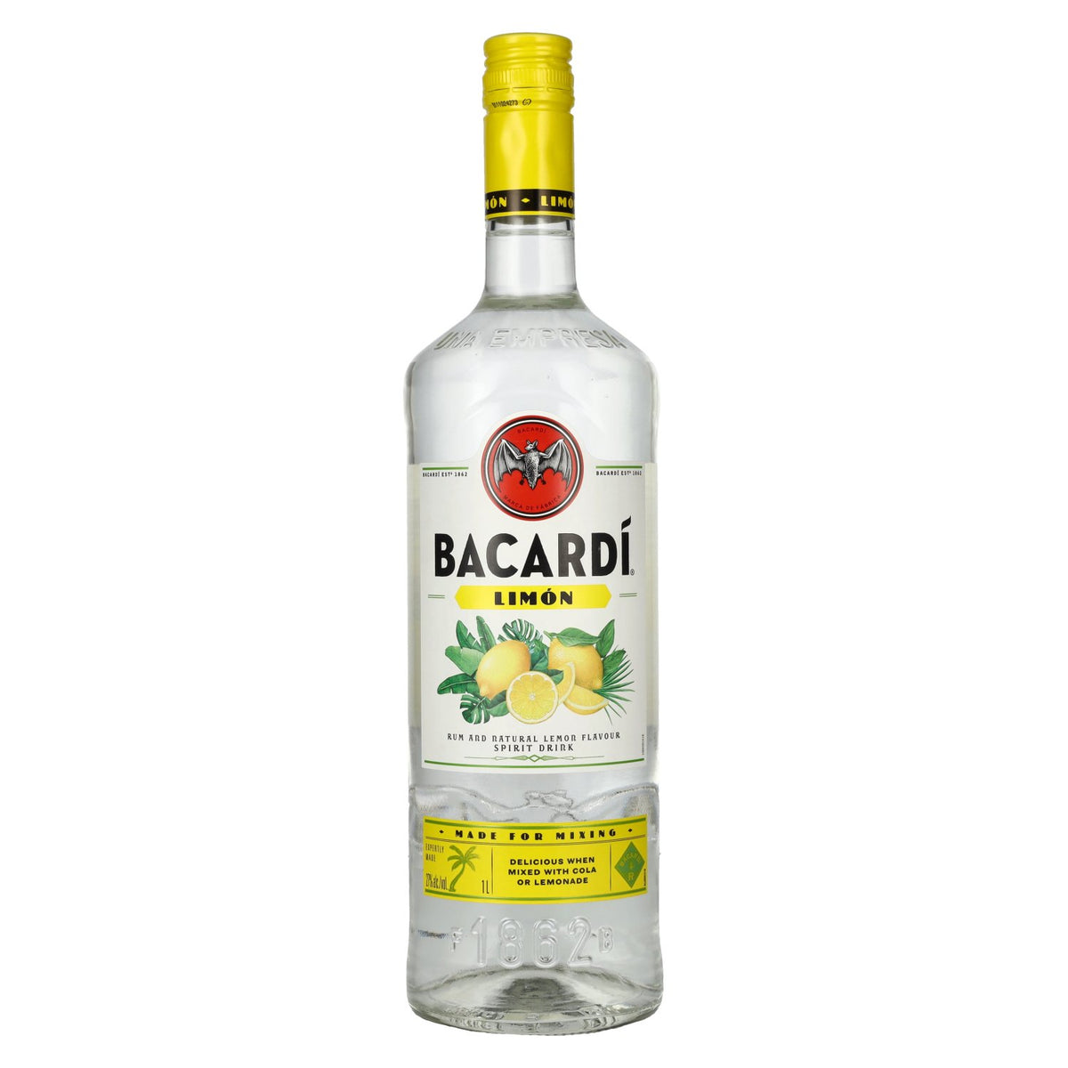 Bacardi LIMÓN Rum met natuurlijke aroma’s 27% vol. 1 l