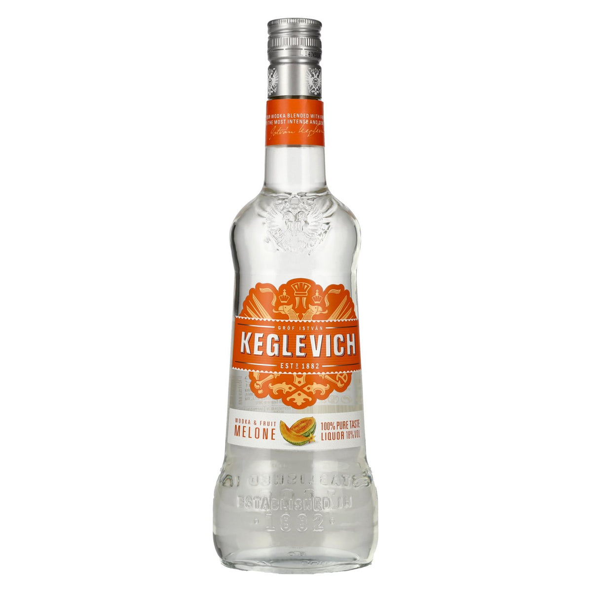 Keglevich met Pure Vodka &amp; Pure Fruit MELOEN 18% vol. 0,7 l
