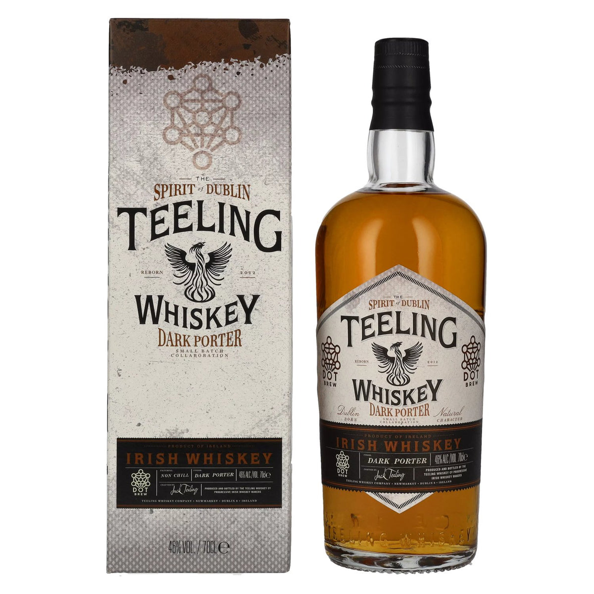 Teeling Whiskey DARK PORTER Small Batch Collaboration 46 % vol., 0,7 l, dans un coffret cadeau