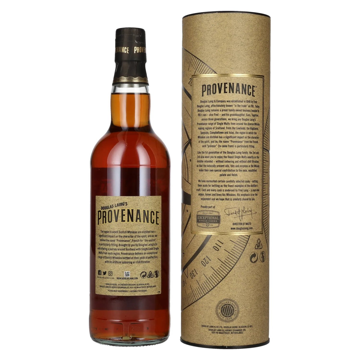 Douglas Laing PROVENANCE Ardmore 8 Years Old Single Cask Single Malt Scotch Whisky 2014 46% Vol. 0,7l in Geschenkbox