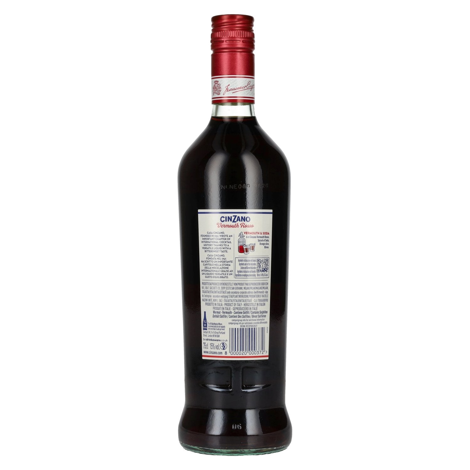 Cinzano Vermouth ROSSO 15% Vol. 0,75l
