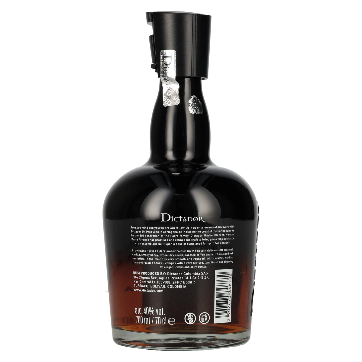 Dictador 20 ans d'âge Reserva Icónica Ron Colombiano 40 % vol. 0,7 l