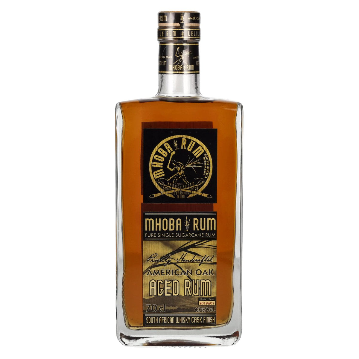 MHOBA Rum American Oak AGED Rum 43% vol. 0.7 l