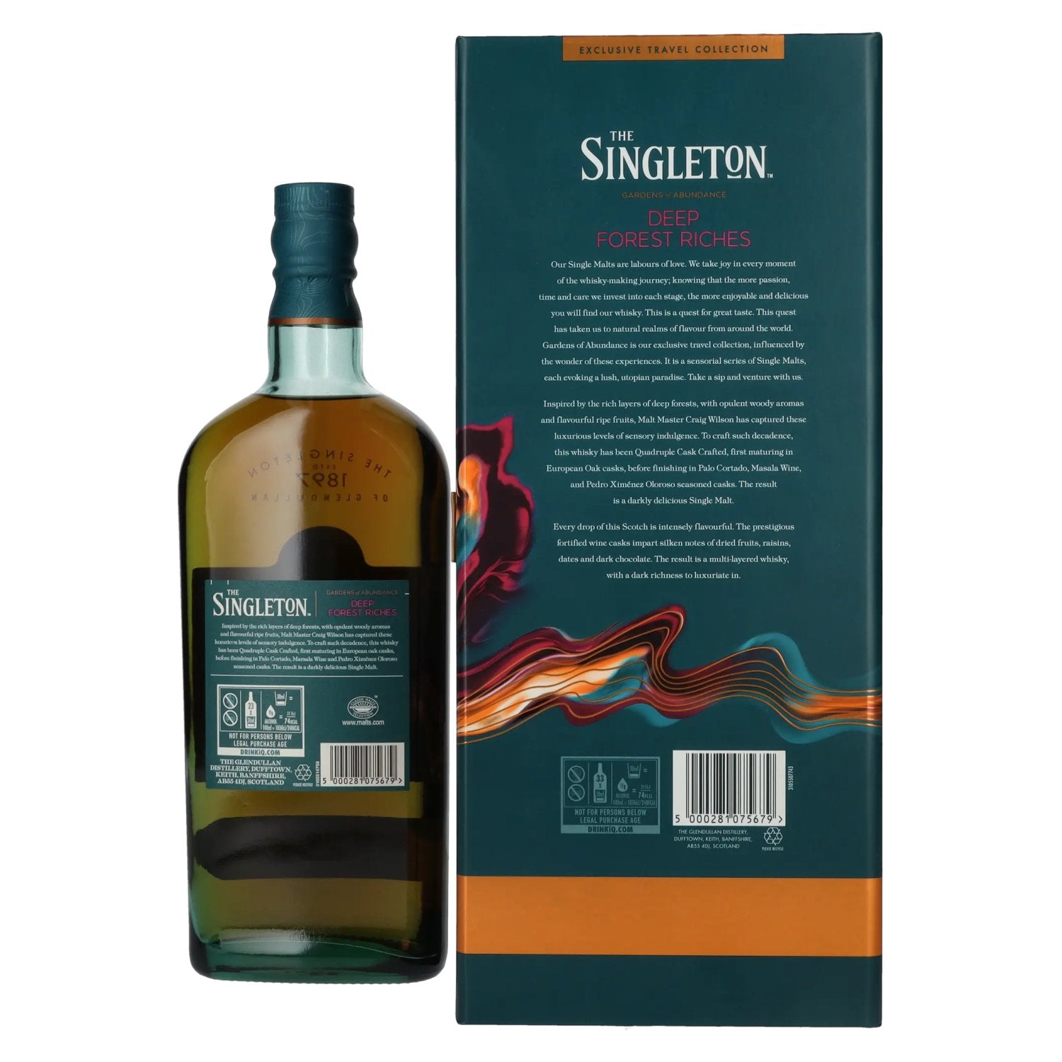 The Singleton Glendullan DEEP FOREST RICHES Single Malt Scotch Whisky 44,8% Vol. 0,7l in geschenkverpakking