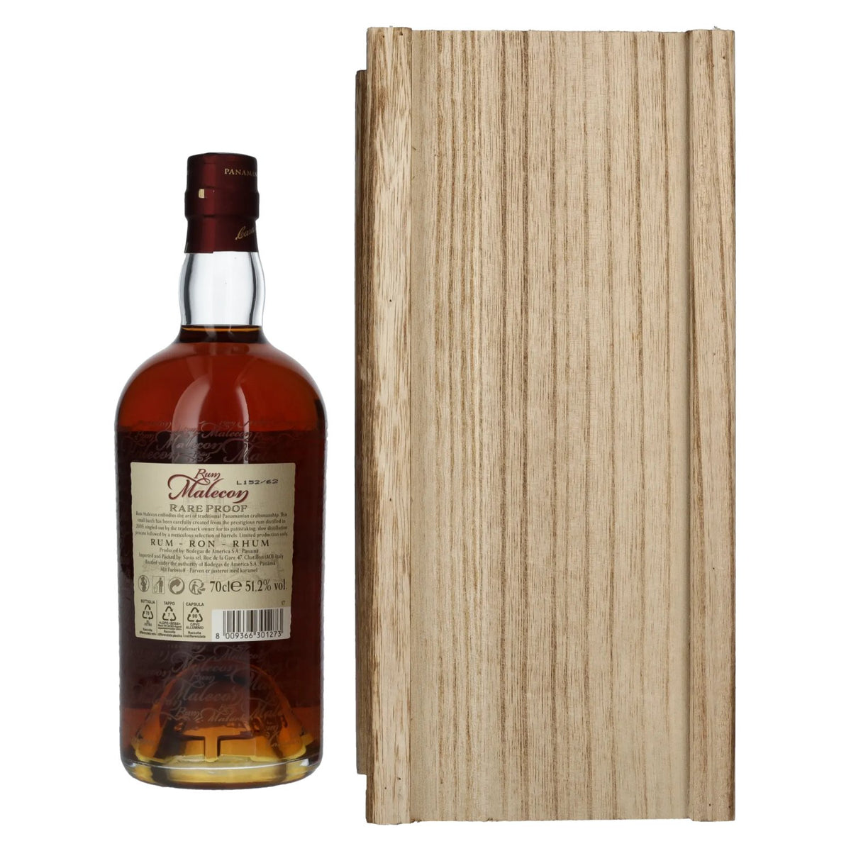 Rum Malecon Añejo 17 Años RARE PROOF 2005 51,2% Vol. 0,7l in Holzkiste