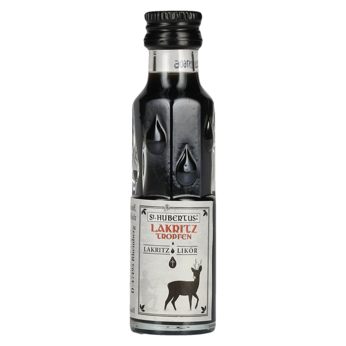 St. Hubertus LIQUORICE Drops Liquorice Liqueur 16% ABV 24 x 0.02 l