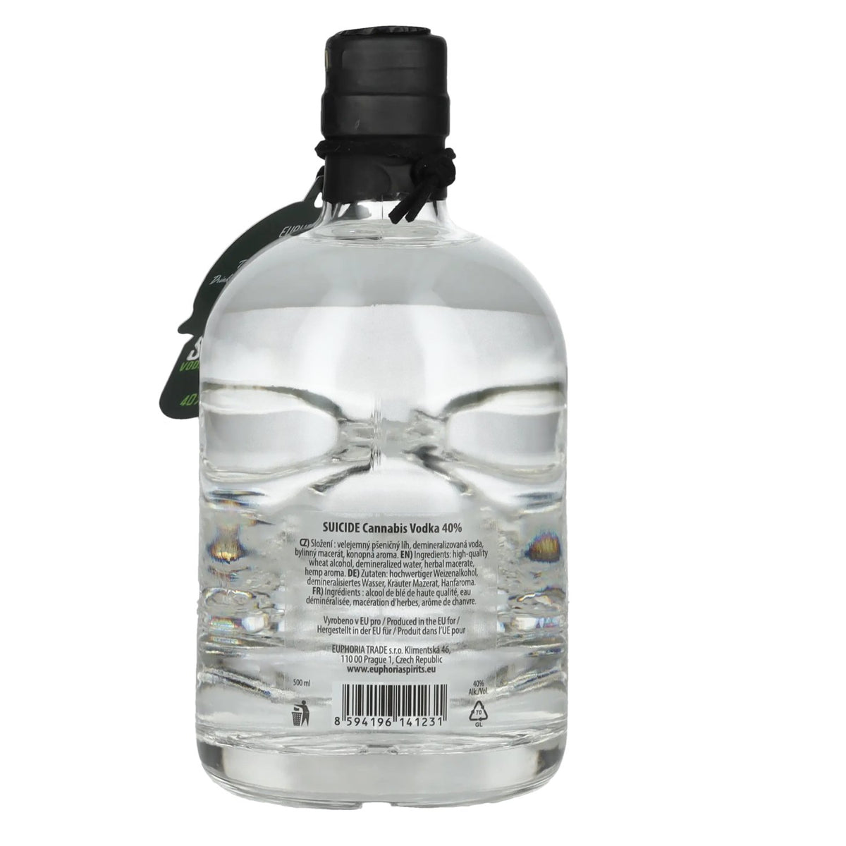 Euphoria Suicide Cannabis Vodka 40% ABV 0.5l
