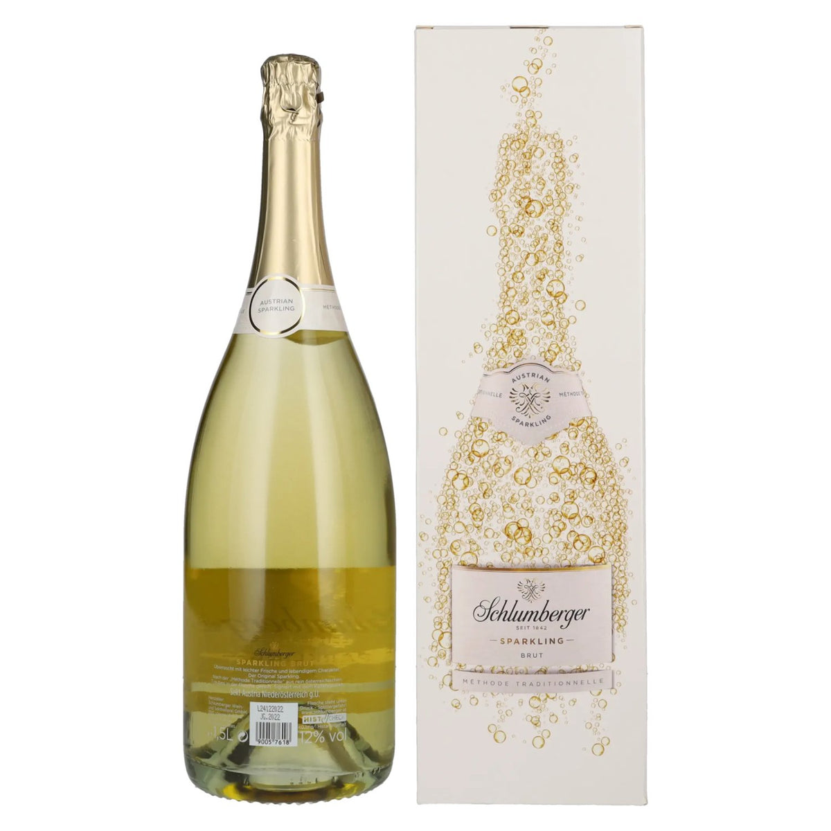 Schlumberger Sparkling Vintage Brut 2022 12% ABV 1.5l in a gift box