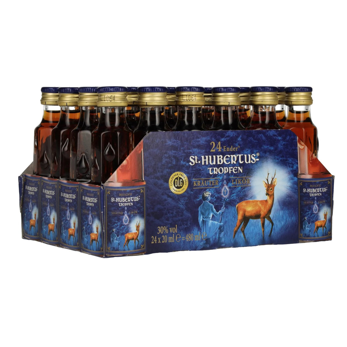 Liqueur aux herbes St. Hubertus, 30 % vol., 24 x 0,02 l