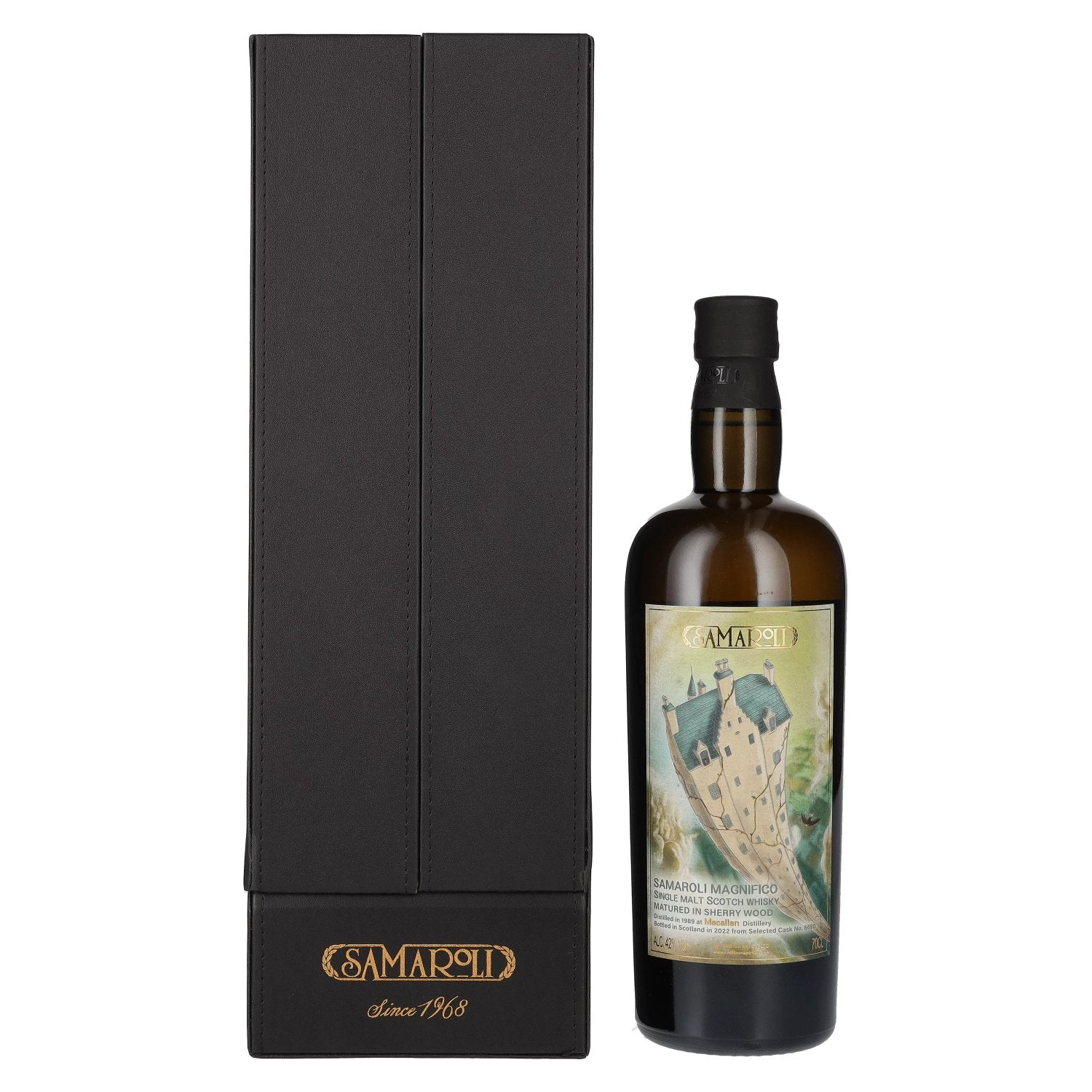 Samaroli Magnifico MACALLAN Single Malt Sherry Wood 1989 42% Vol. 0,7l en boîte cadeau