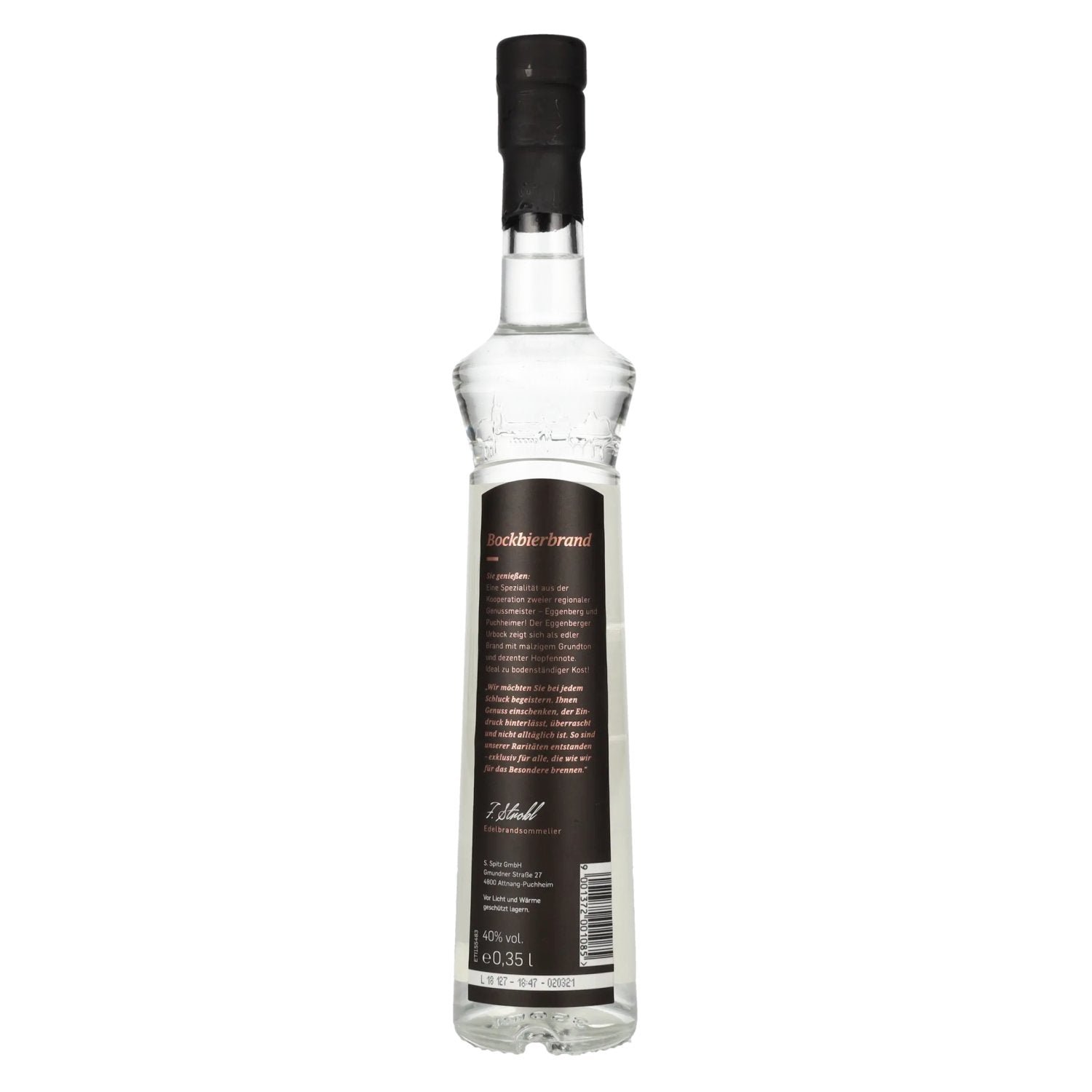 Eau-de-vie de bière Puchheimer Bock 40% vol. 0,35l