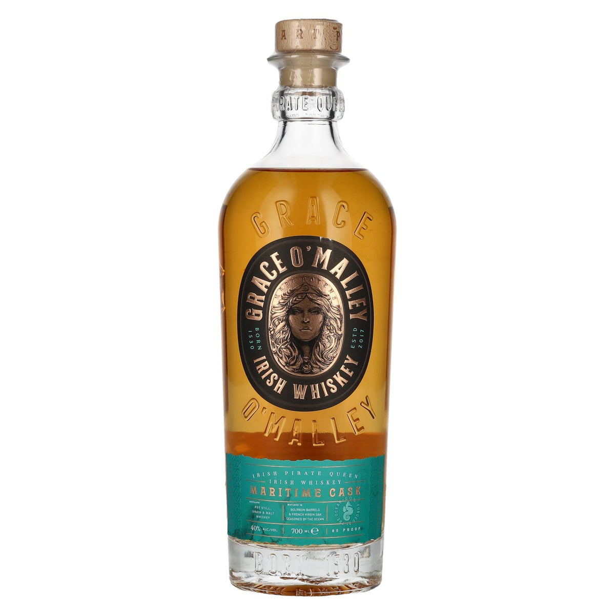 Grace O' Malley, la reine pirate irlandaise – Whisky « Maritime Cask » 40 % vol., 0,7 l