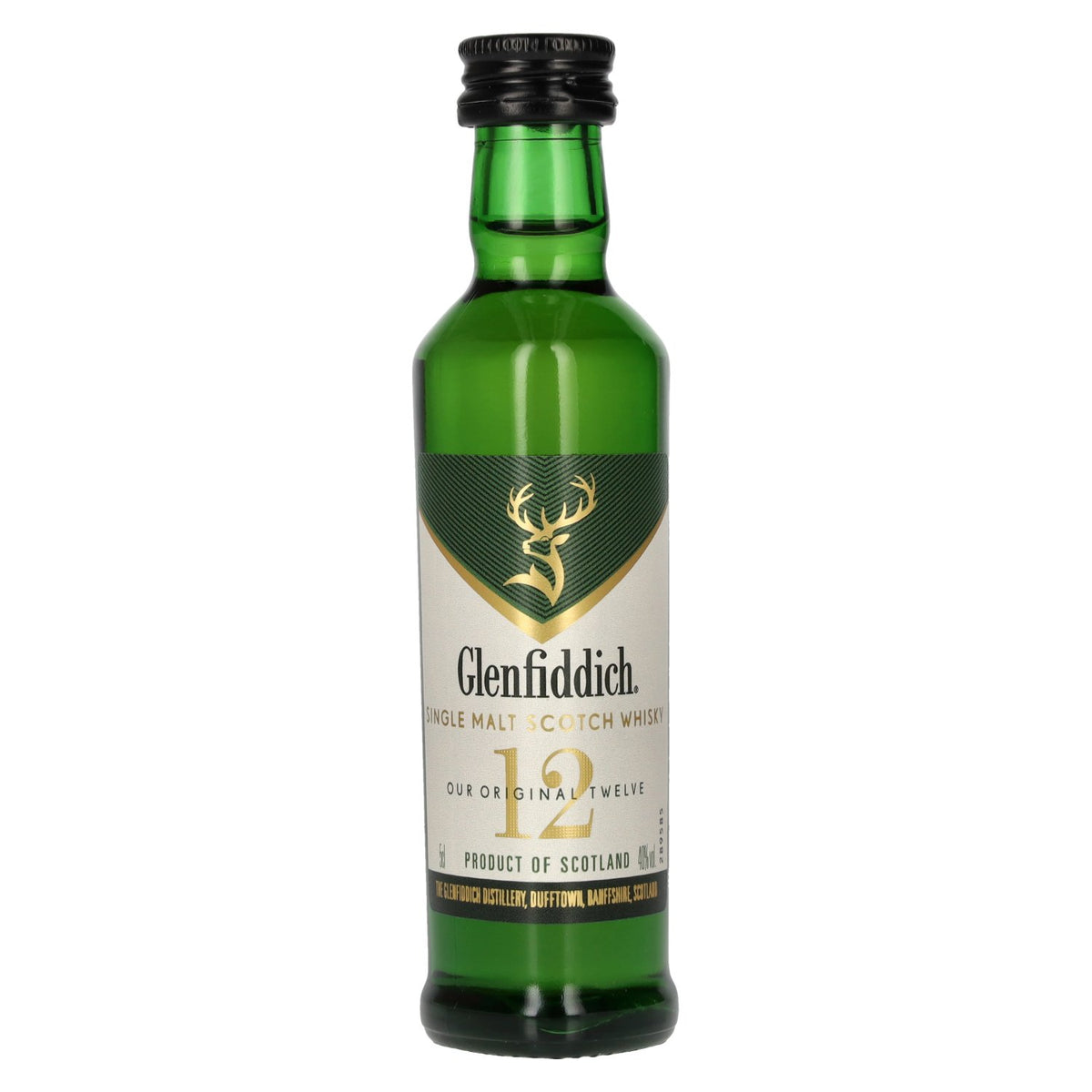Glenfiddich 12 Years Old Single Malt Scotch Whisky 40% ABV 0.05 l