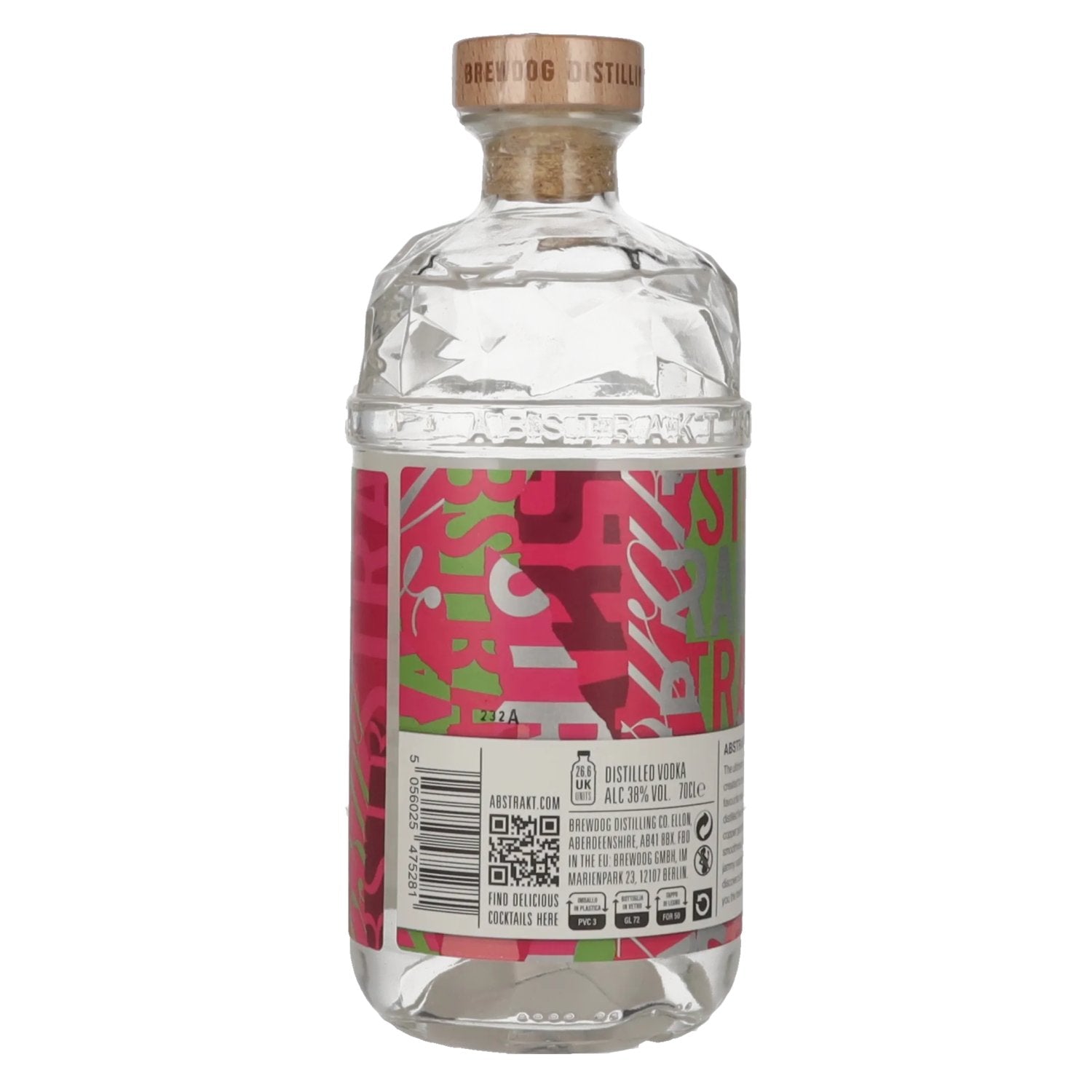 BrewDog ABSTRAKT RASPBERRY X LIME Vodka 38% Vol. 0,7l