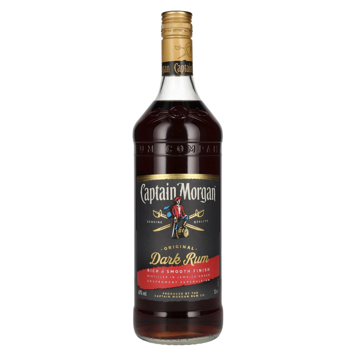 Captain Morgan DARK RUM 40% vol. 1 l