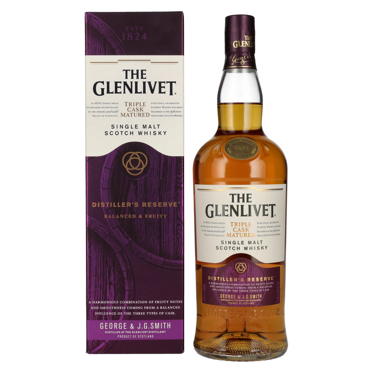 The Glenlivet DISTILLER'S RESERVE Triple Cask Matured 40% Vol. 1l in a gift box