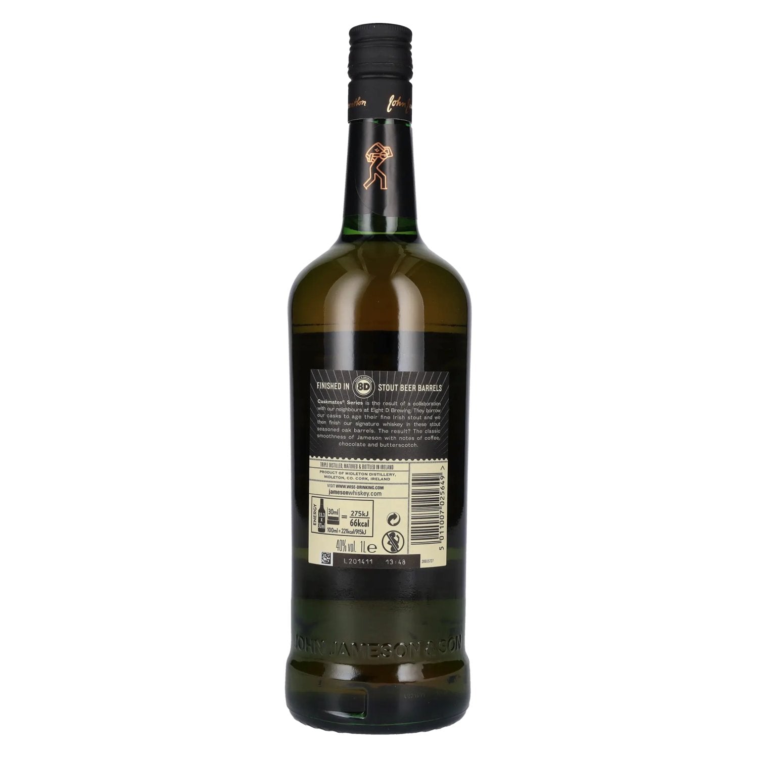 Jameson CASKMATES Triple Gedistilleerde Ierse Whiskey STOUT EDITION 40% Vol. 1l