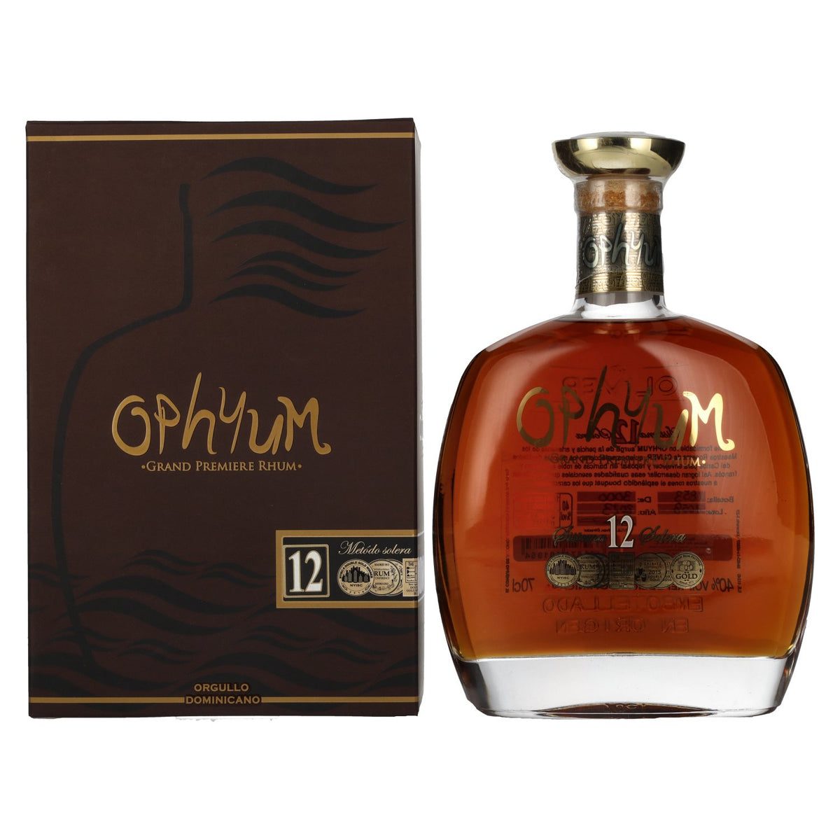 Ophyum 12 Solera Grand Premiere Rum 40% ABV 0.7l in a gift box