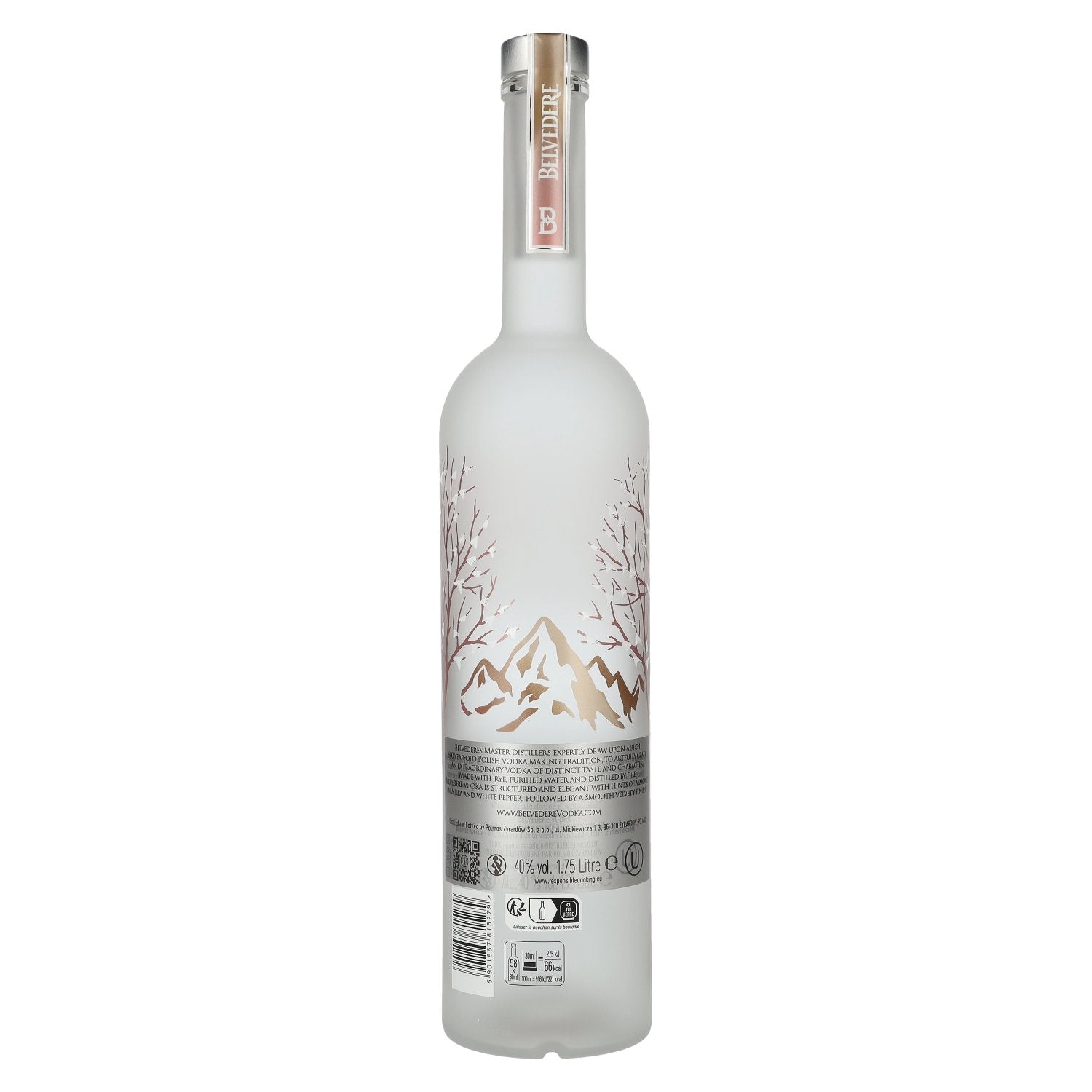 Belvedere Vodka Altitude Edition 40% Vol. 1,75l + LED licht sticker
