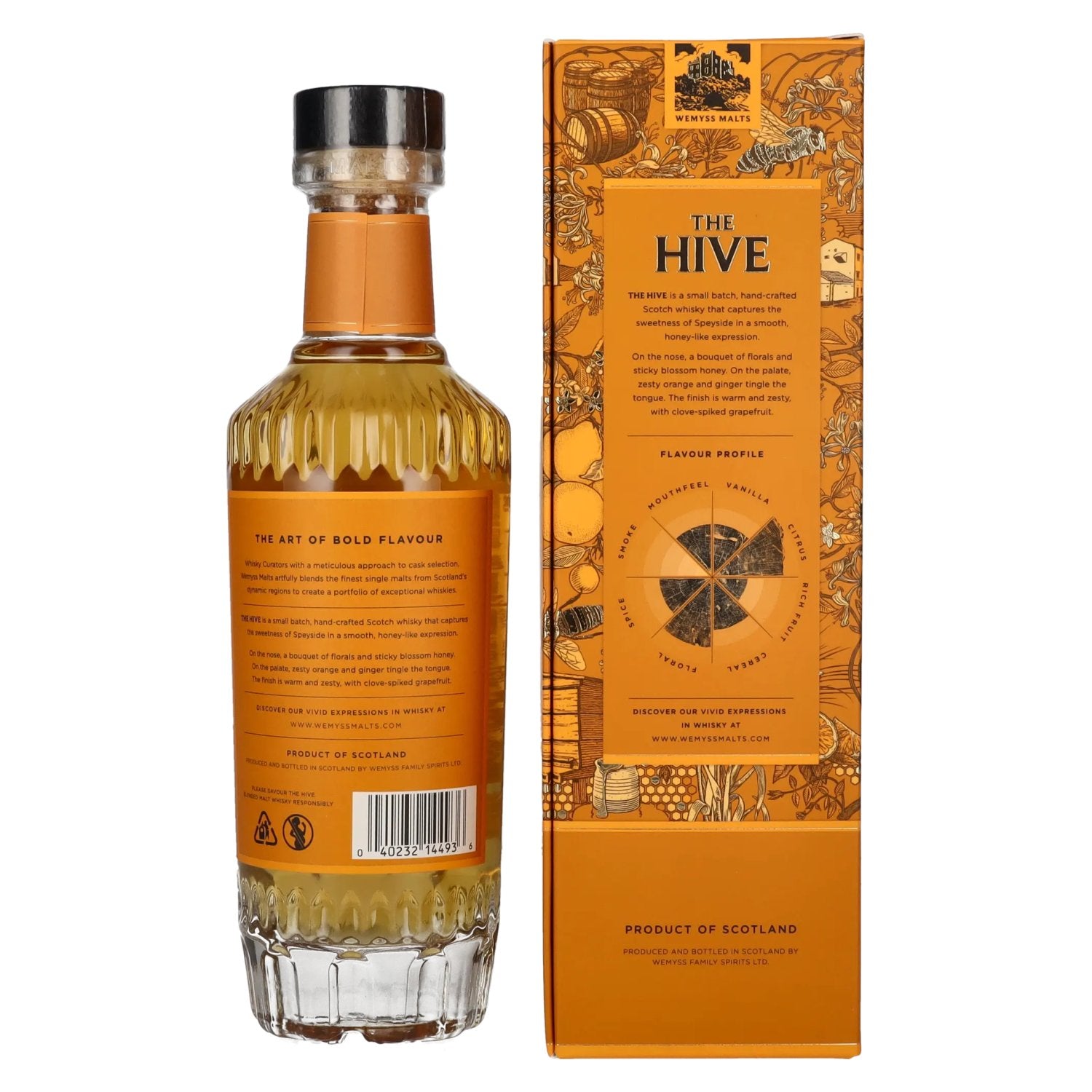 Wemyss Malts THE HIVE Blended Malt Scotch Whisky 2020 46% Vol. 0,7l in Geschenkbox