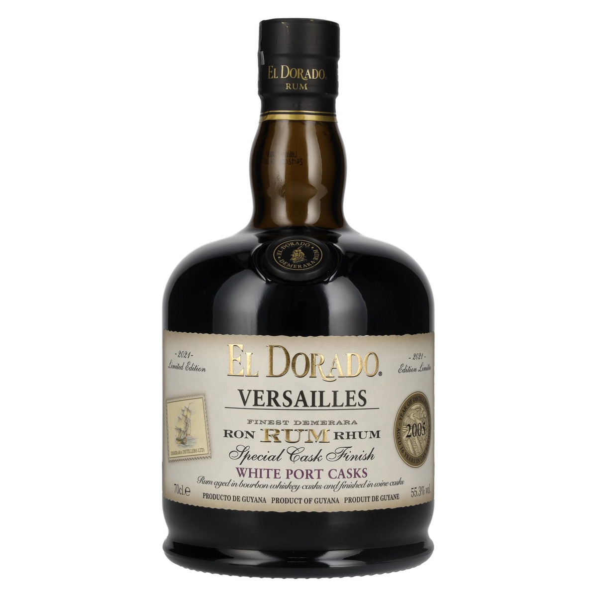 El Dorado Rum VERSAILLES Special White Port Casks 2005 55,3% vol. 0,7 l