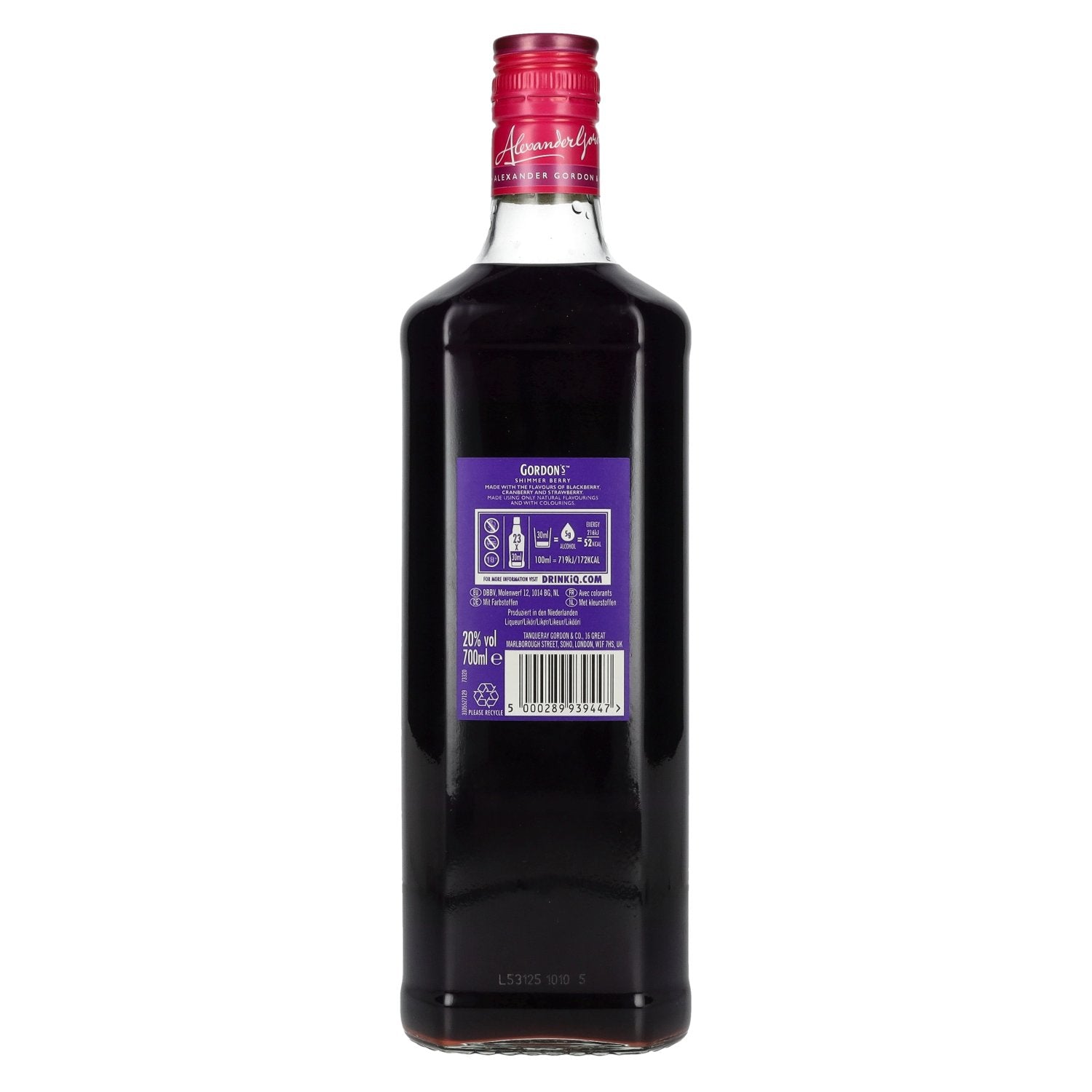 Gordon's Shimmer Berry Gin Likeur Limited Edition 20% Vol. 0,7l