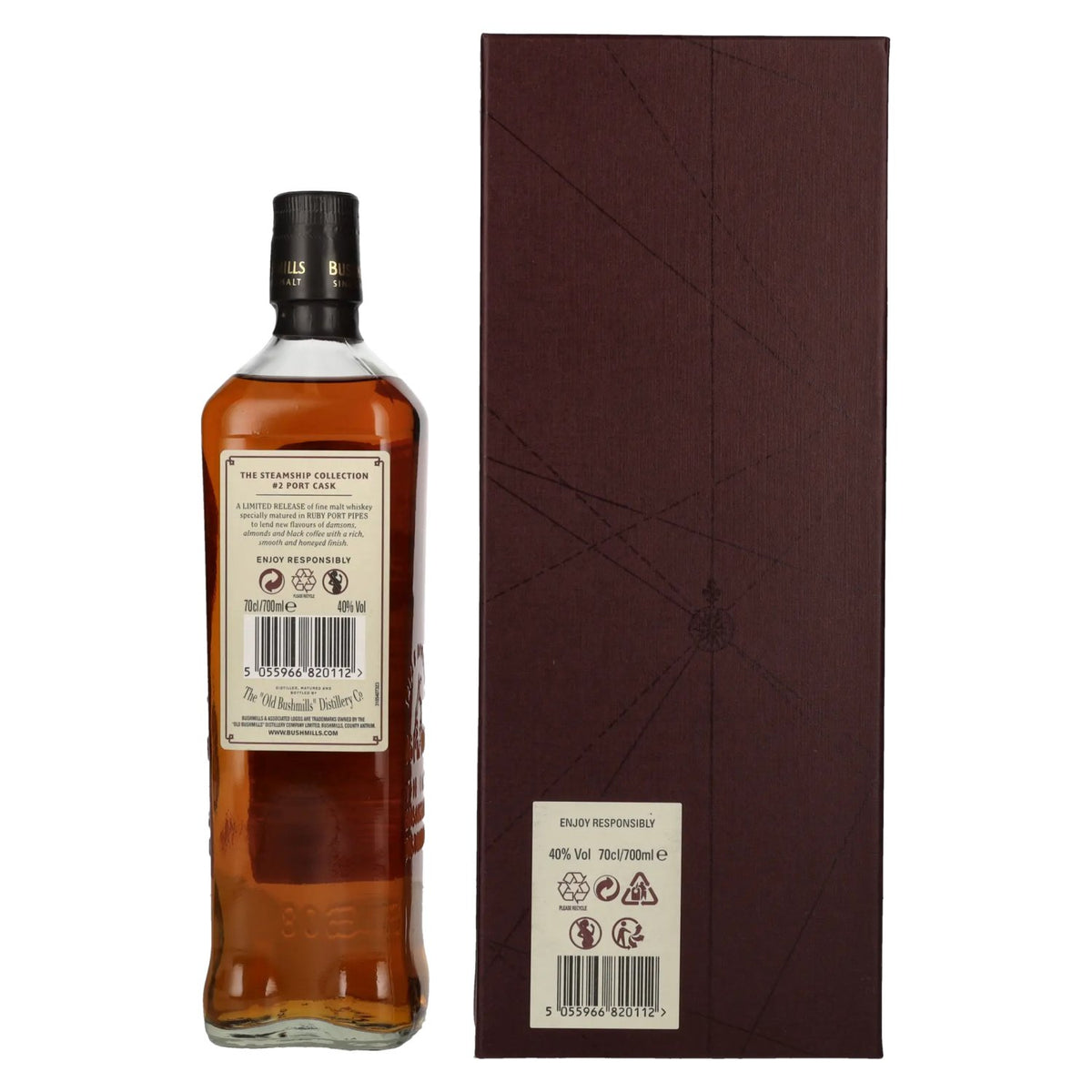 Bushmills PORT CASK Reserve The Steamship Collection 40% Vol. 0,7l in Geschenkbox