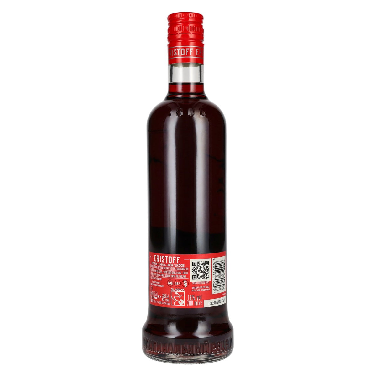 Eristoff Red Sloe Berry 18% ABV 0.7 l