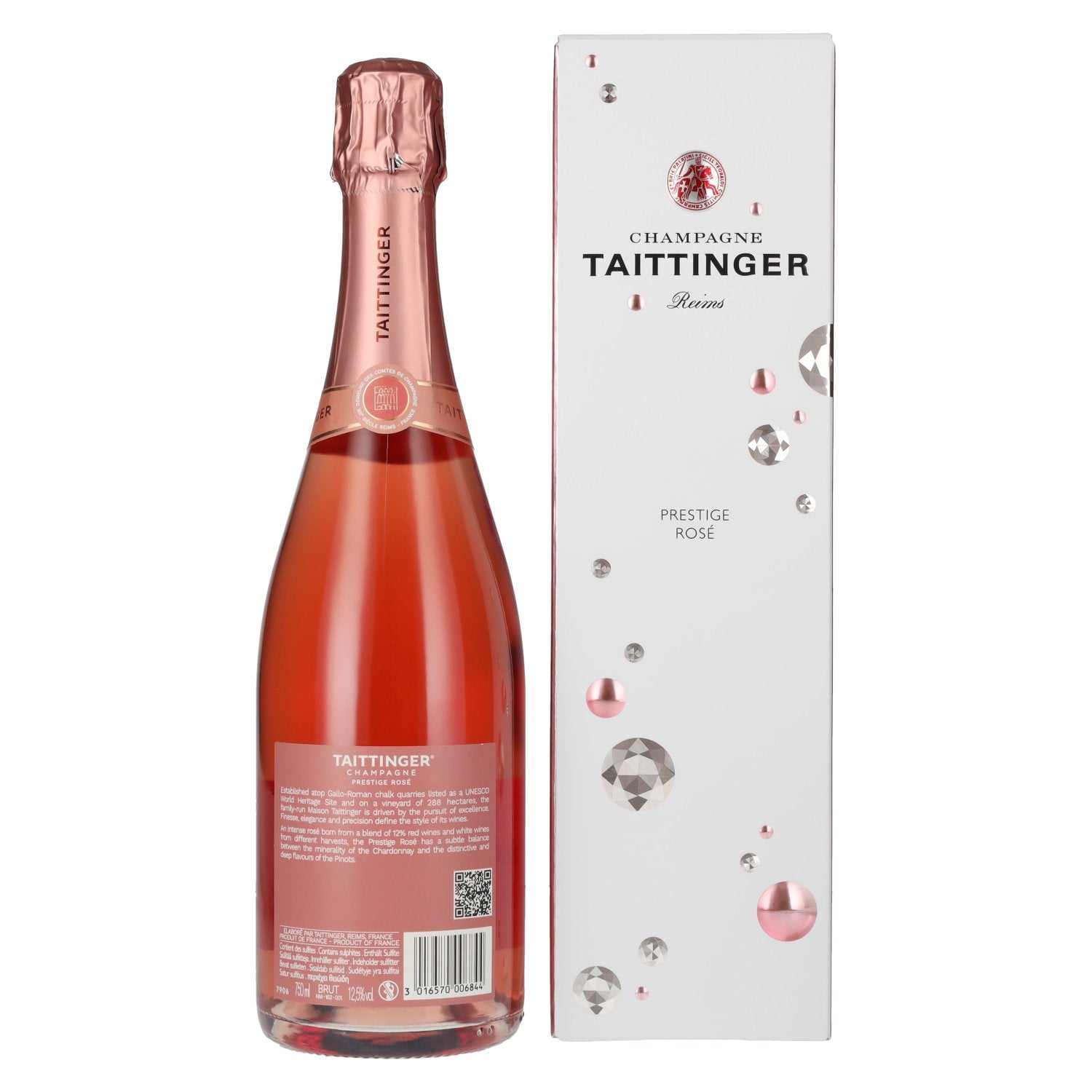 Taittinger Champagne Prestige Rosé Brut 12,5% Vol. 0,75l in Geschenkbox