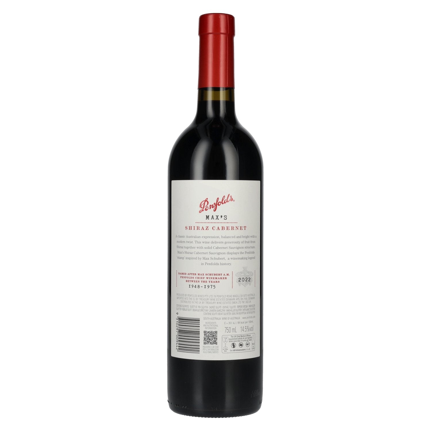 Penfolds MAX'S Shiraz Cabernet 2022 14,5% Vol. 0,75l