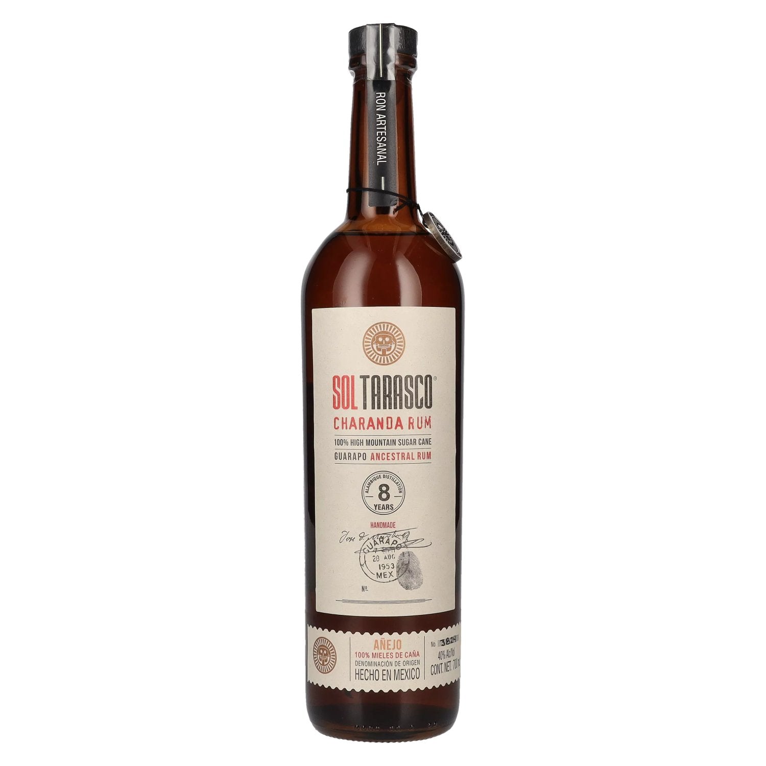 Sol Tarasco 8 Jaar Oude AÑEJO Charanda Rum 40% Vol. 0,7l