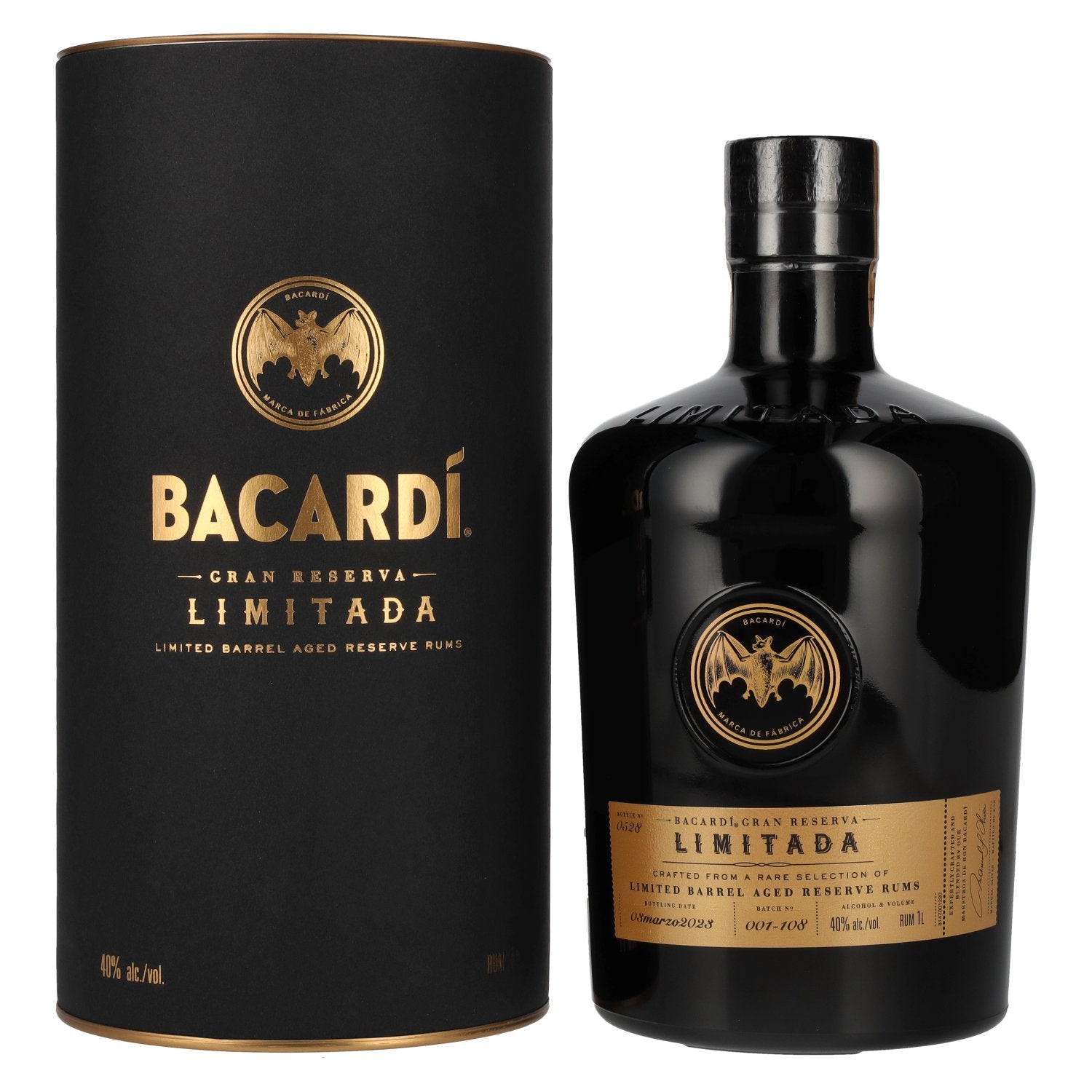Bacardi Gran Reserva LIMITADA Limited Batch Rum 40% Vol. 1l in geschenkverpakking