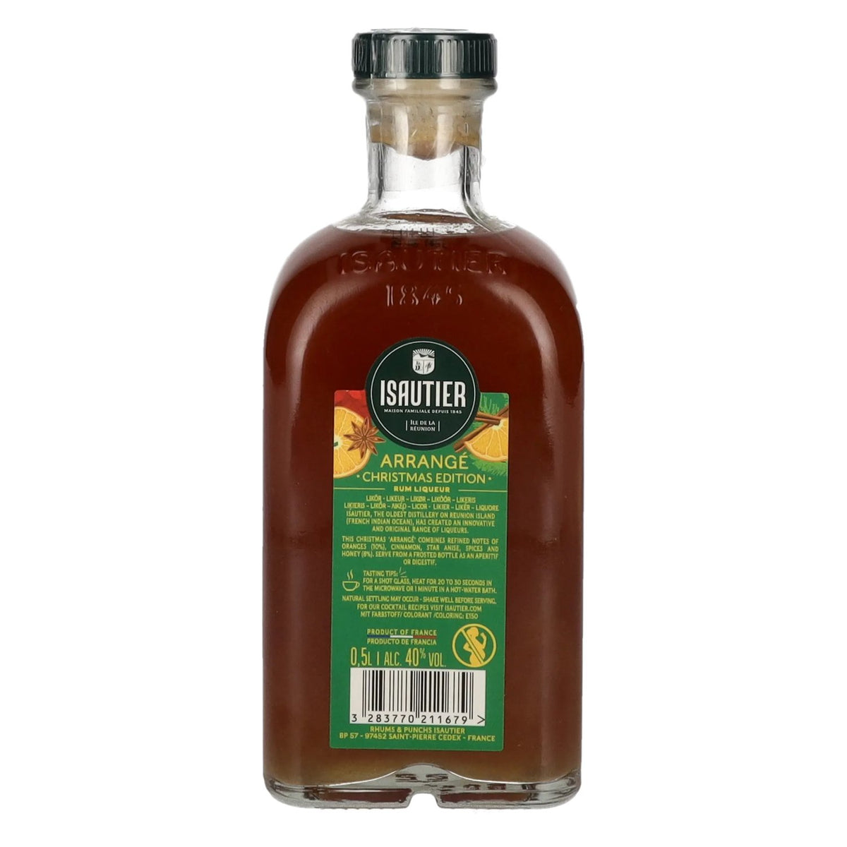 Isautier Arrangé ÉDITION DE NOËL Liqueur de rhum 40 % vol. 0,5 l