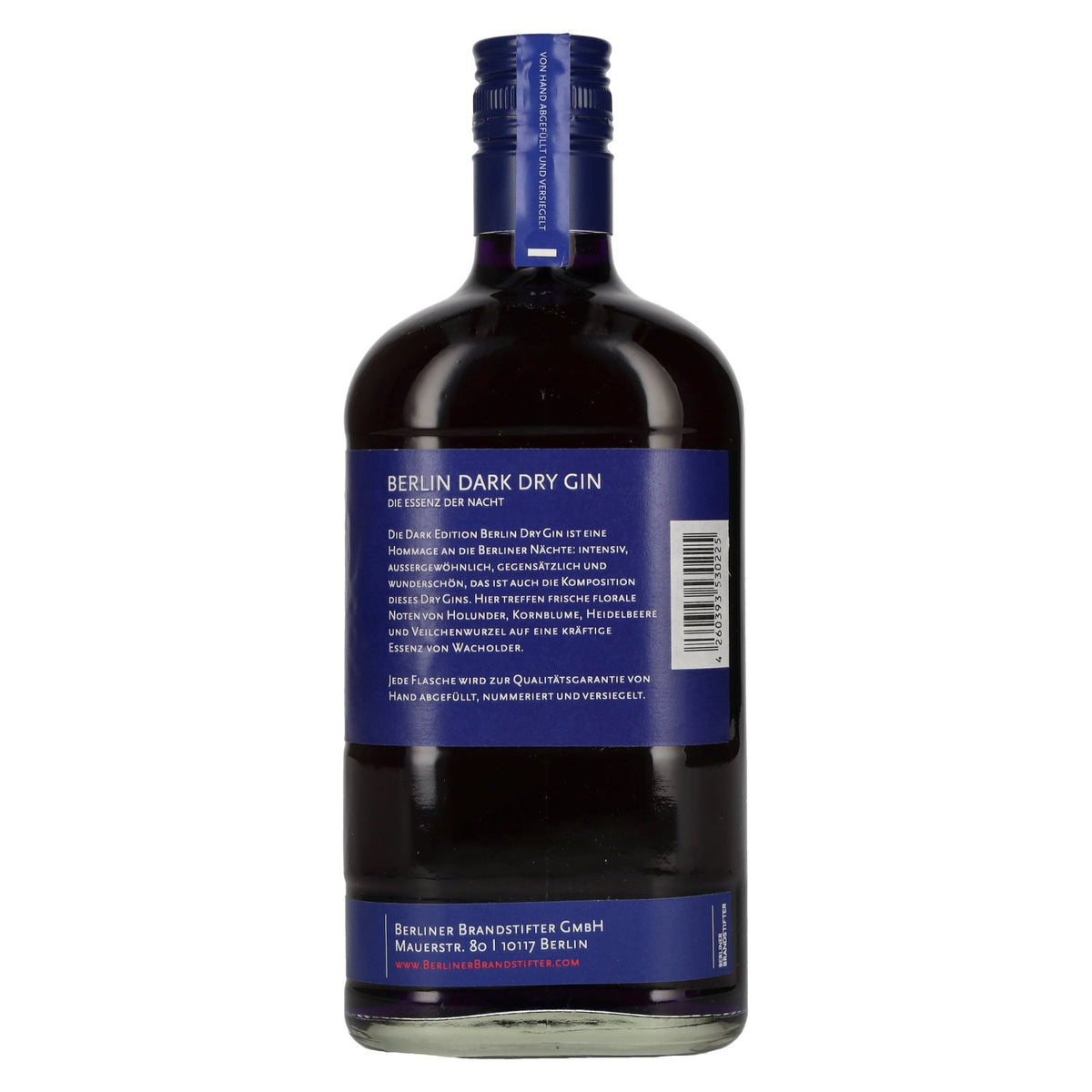 Berliner Brandstifter Berlin DARK Dry Gin Edition 1. 2024 43.3% ABV 0.7l