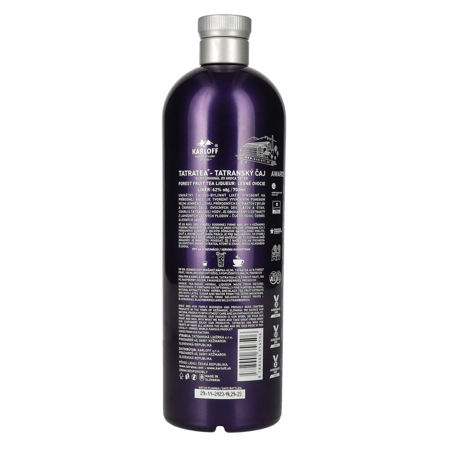 TATRATEA Forest Fruit Tea Liqueur 62% Vol. 0,7l