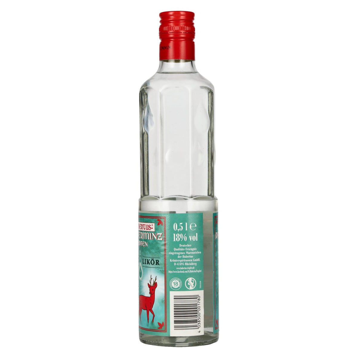 St. Hubertus PFEFFERMINZ druppels muntlikeur 18% vol. 0,5 l