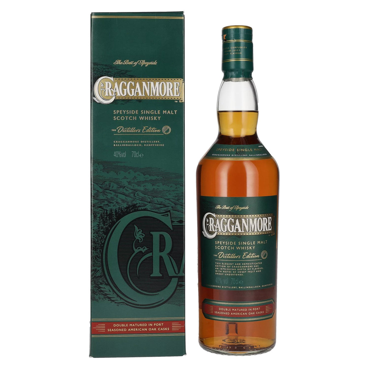 Cragganmore The Distillers Edition Speyside Single Malt 40% ABV 0.7l in a gift box