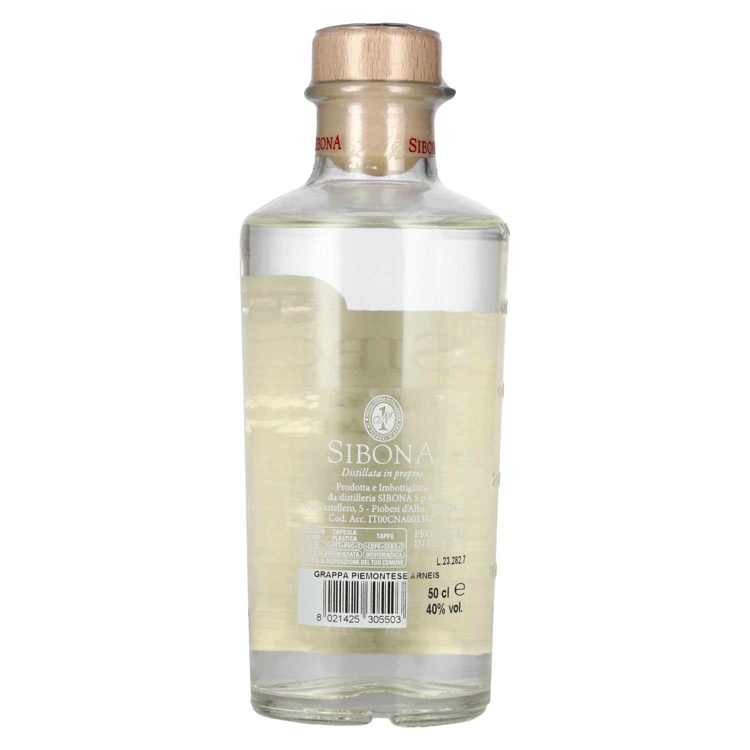 Sibona La Grappa di ARNEIS 40 % vol. 0,5 l