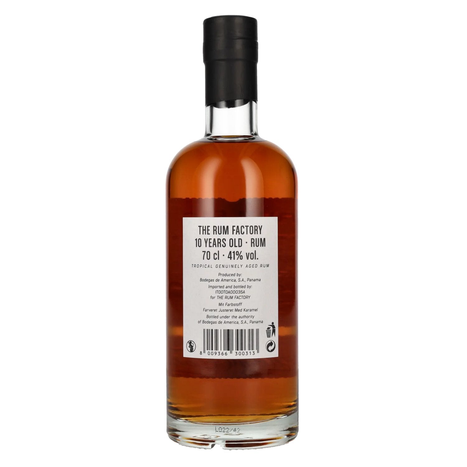 The Rum Factory 10 Jaar Oude Rum 41% Vol. 0,7l
