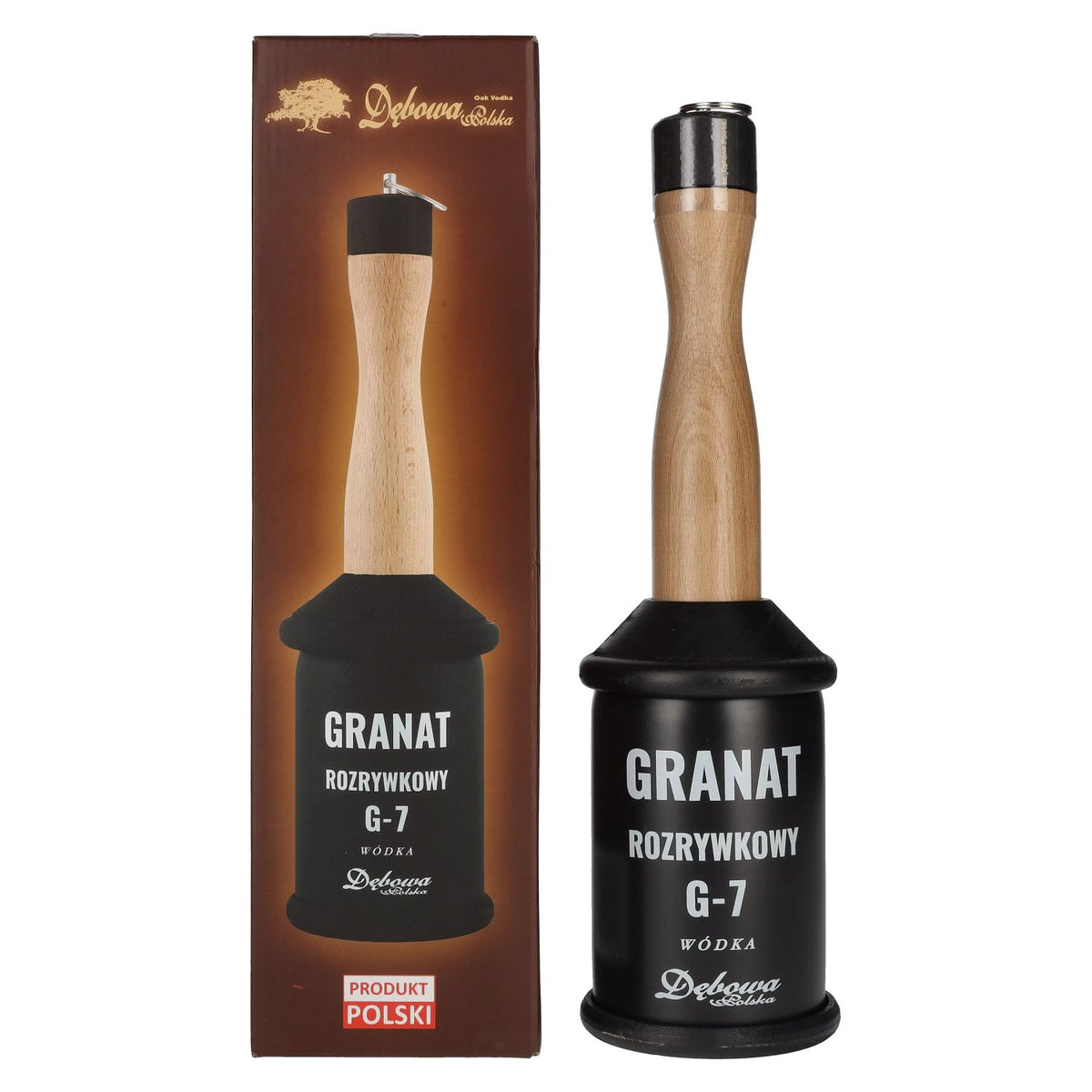 Debowa Wódka Rozrywkowy G-7 Grenade 40 % vol. 0,7 l dans un coffret cadeau