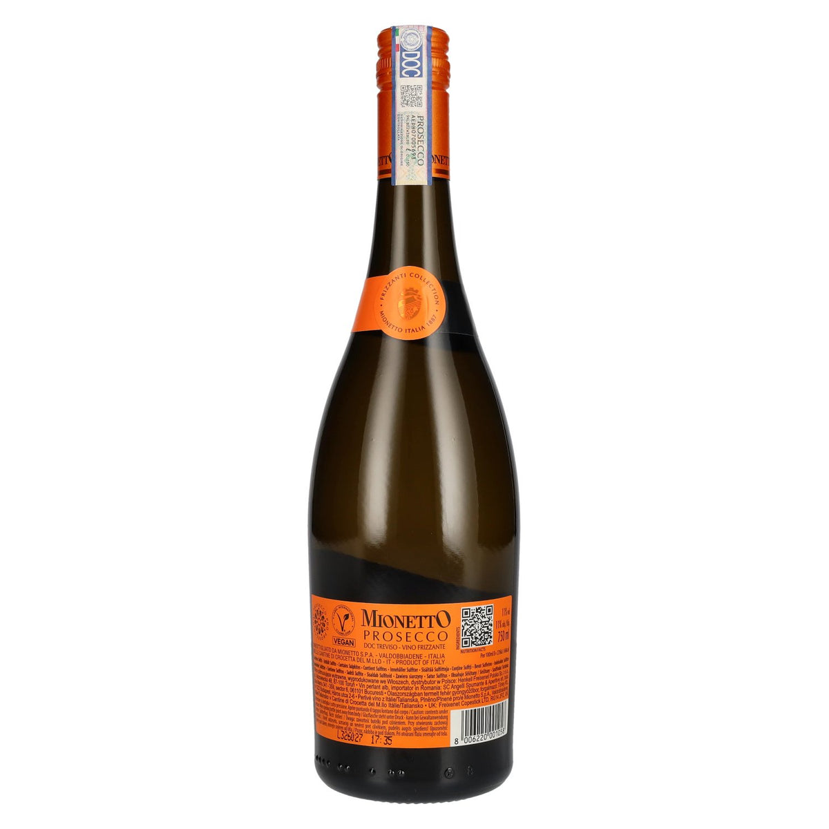 Mionetto Prosecco Vino Frizzante Treviso AOC 11 % vol. 0,75 l
