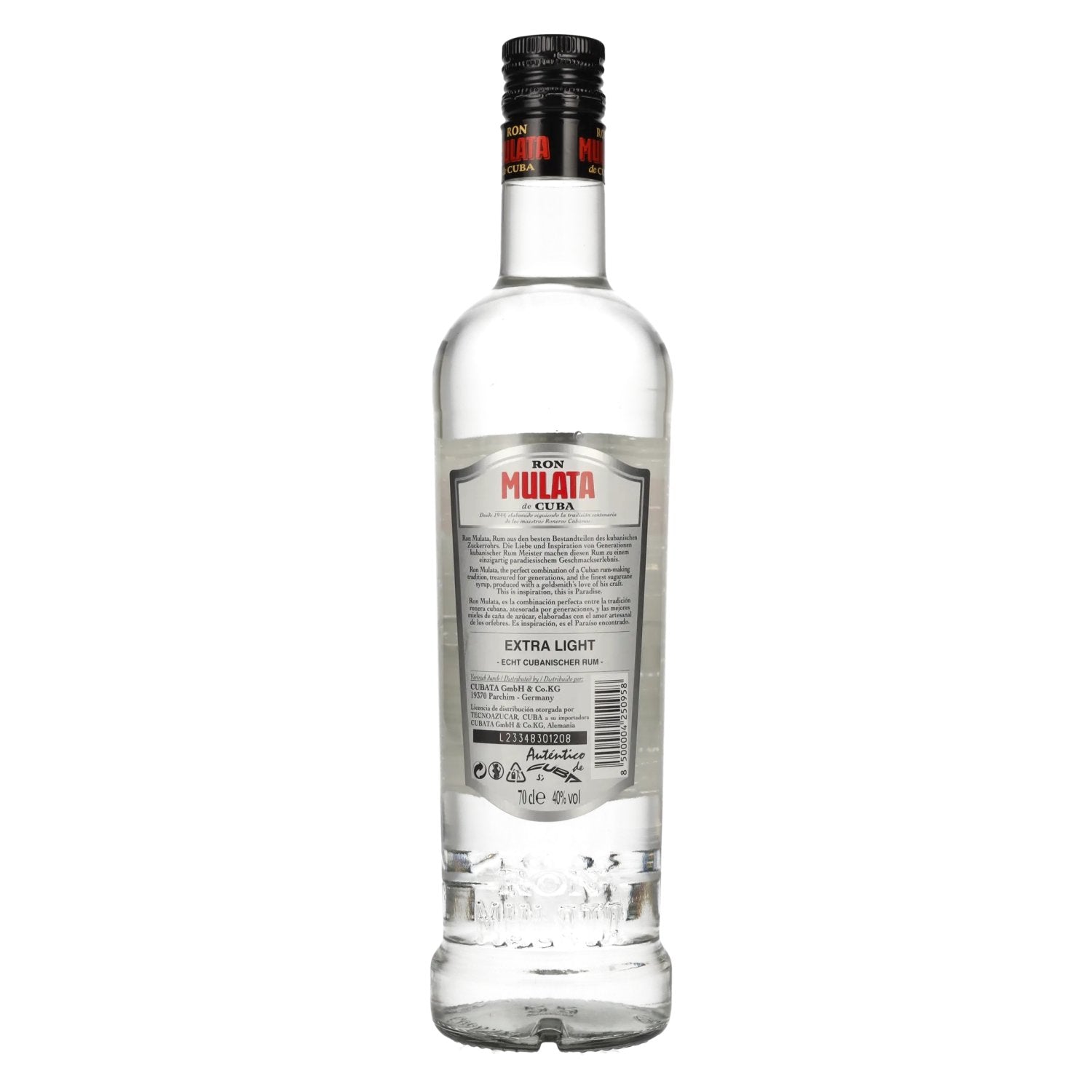Ron Mulata de Cuba Extra Light 40% Vol. 0,7l