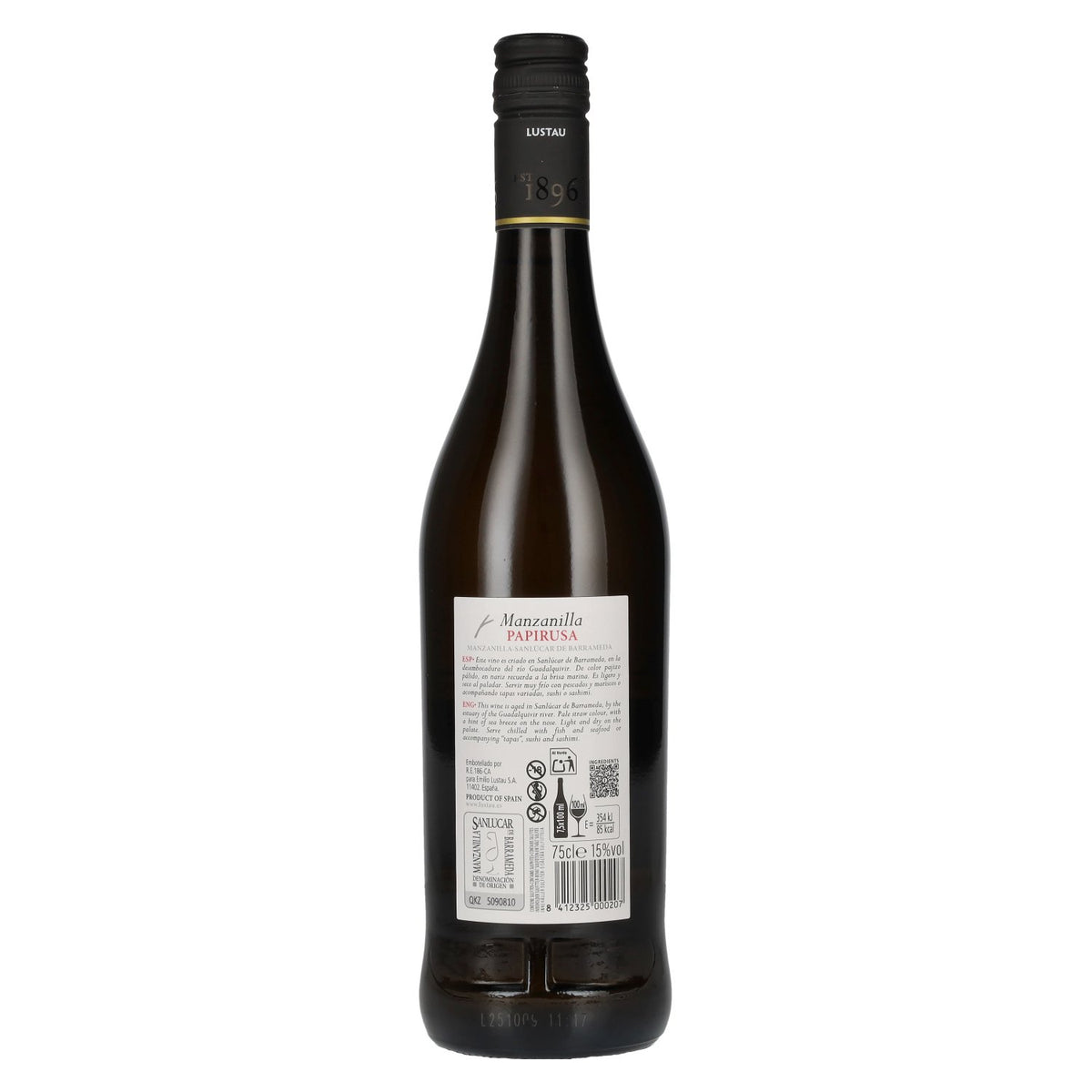 Lustau PAPIRUSA Manzanilla 15% ABV 0.75 l